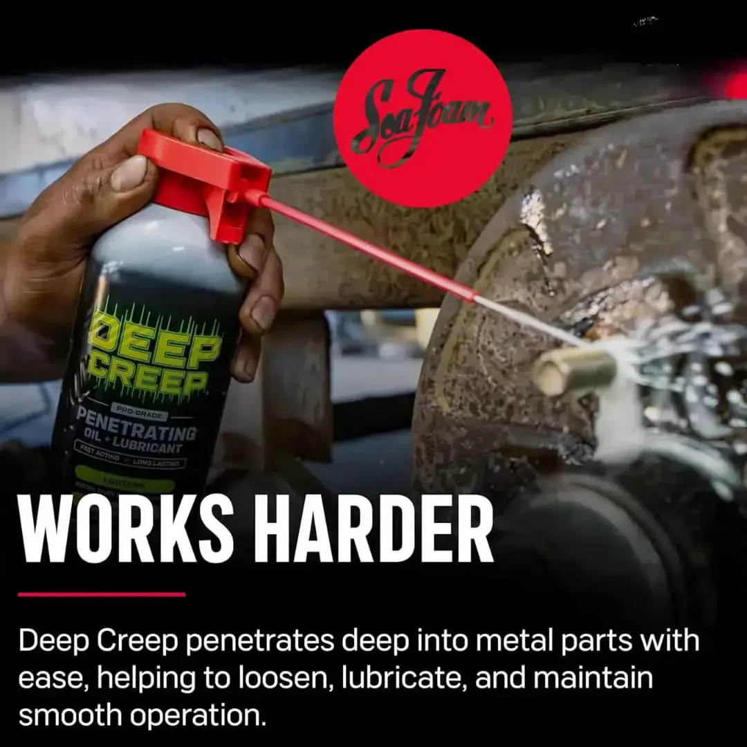 Deep Creep Penetrating Lubricant 12 Oz Spray For Automotive Marine Industrial Tools Locks And Machinery Rust Remover Moisture Displacer Cleaner Multi Purpose Rust Busting Action For Stubborn Bolts Nuts Hinges And Fittings 12 Pack - Image 4