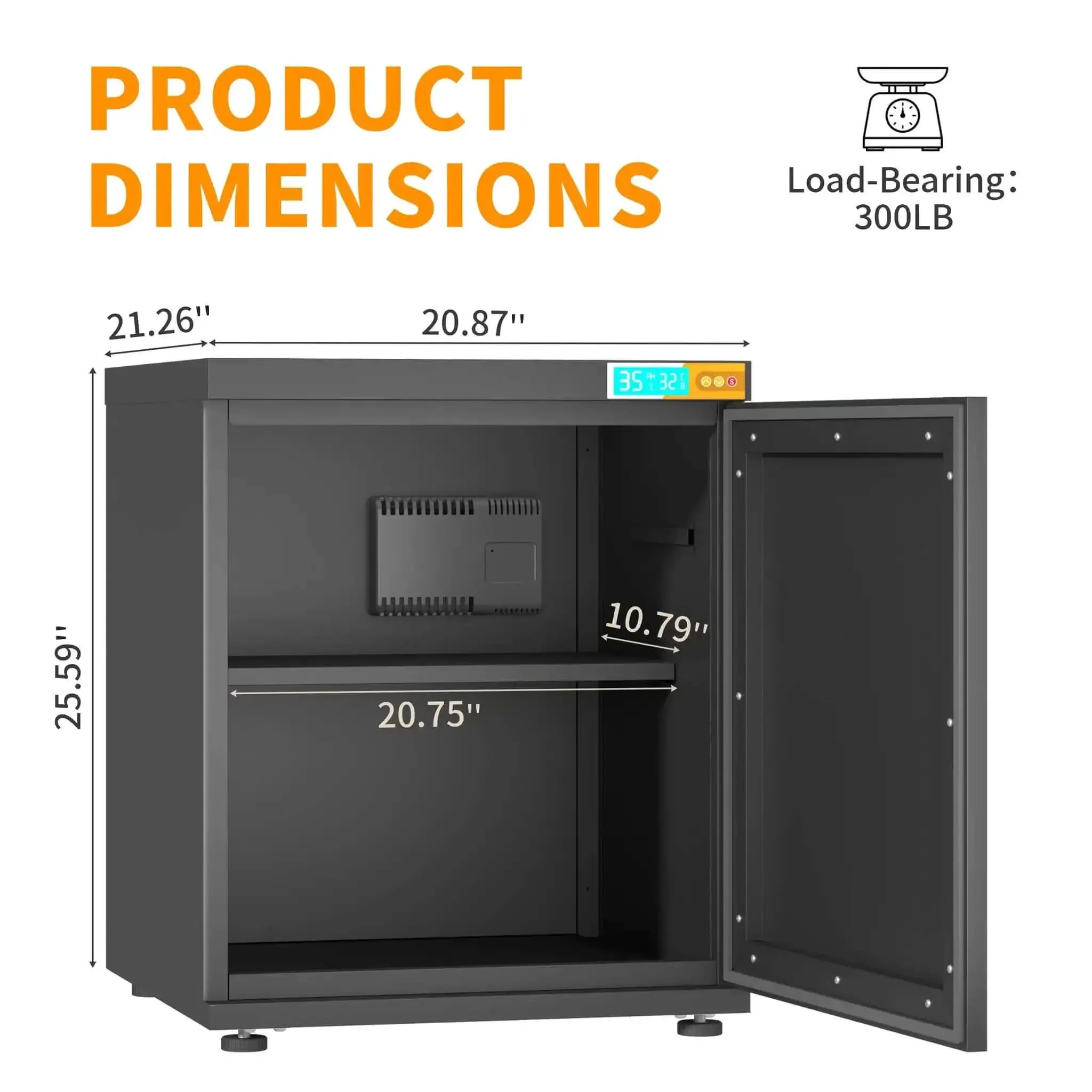 Dehumidifying 3D Printer Cabinet With 180L Storage For Up To 40 Filament Rolls Space Saving Stand With Printer Top Sealing And Protection For PLA ABS TPU Nylon Filaments - Image 7
