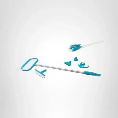 Deluxe Above Ground Pool Maintenance Kit With Vacuum For 800 GPH Flow Rate 110 Inch Telescoping Pole Wall Brush And 24 Foot Hose Color May Vary So You Can Clean Like A Pro No Hassle - Image 2