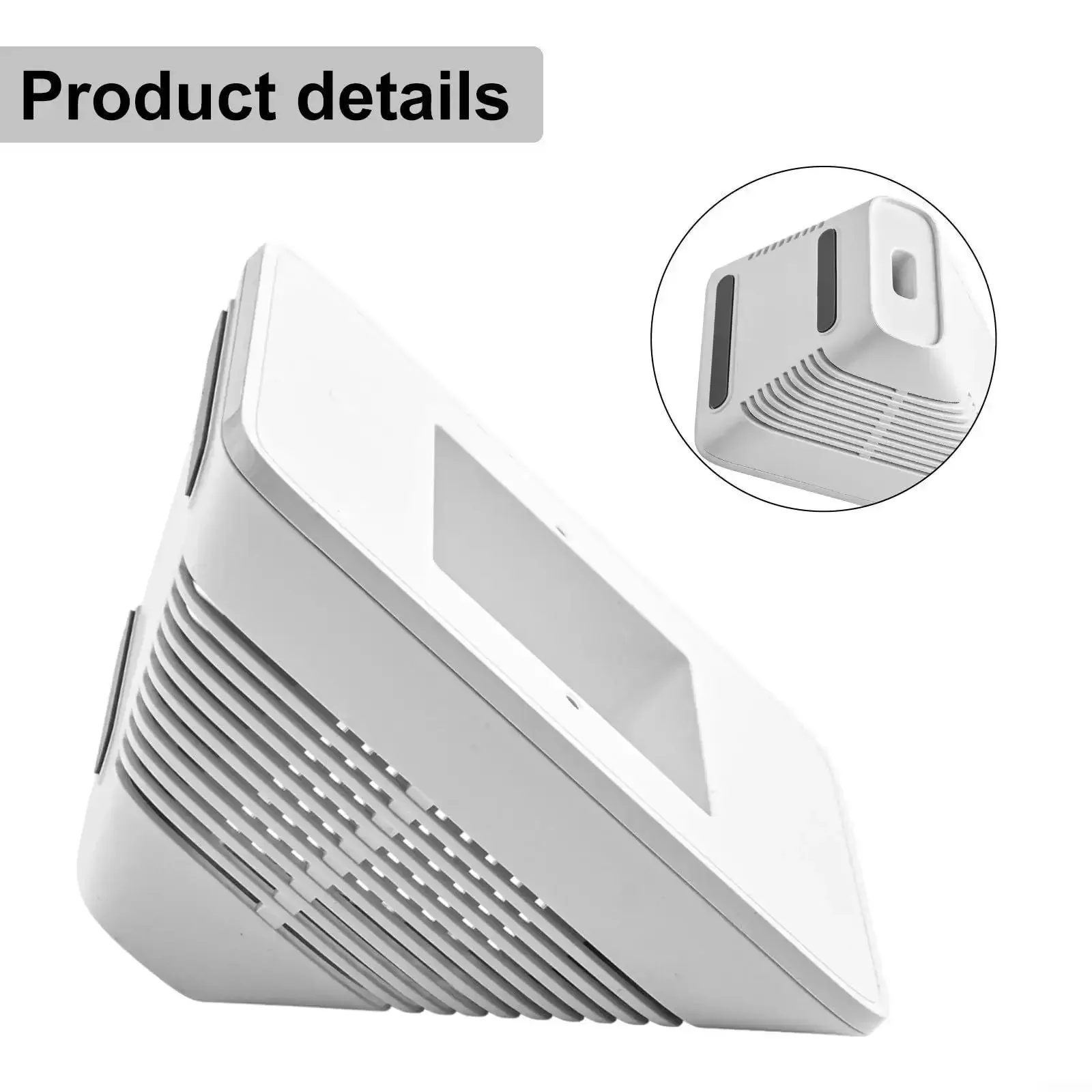 Desktop Enclosure Stand For NSPanel Pro And NSPanel Smart Home Control Panel Turns Wall Mount Into A Desk Setup Gray Or White Durable PC Shell Easy Install And Stand Up Convenience - Image 2