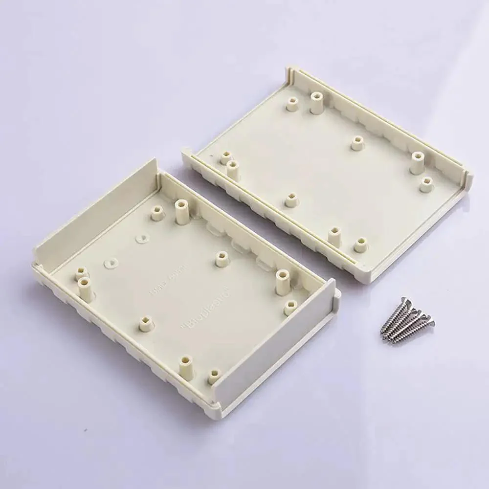 Desktop Instrument Box Enclosure Made From Tough ABS Plastic For DIY Electronics Control Panels DIY Friendly Junction Box 77 X 111.5 X 25.5 mm White Compact Rugged Desktop Case For Projects - Image 4