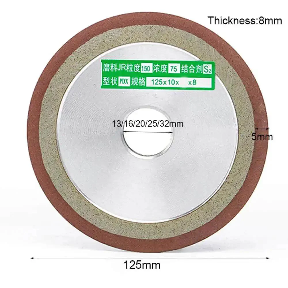 Diamond Grinding Wheel Cutting Disc With Resin Bond, 75mm To 150mm Sizes, 150 Grit For Grinder, Sharpener And Steel Milling Cutter, Durable Resin Bond Wheel, 150x13mm Bore, 1 Piece - Image 3
