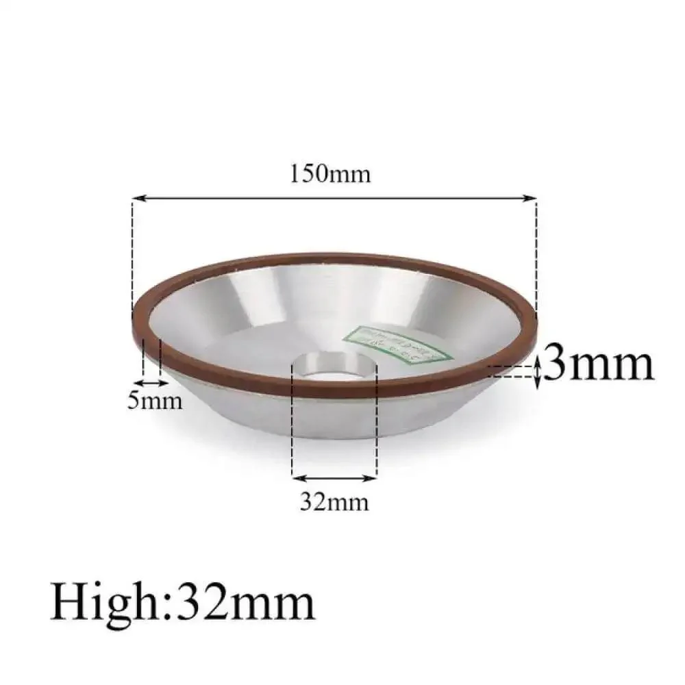 Diamond Grinding Wheel Resin Bond Circle Sharpener Grinder For Carbide Metal Tungsten Steel Milling Cutters 75/100/125/150mm Boss Grade High Precision Long Lasting 1Pc - Image 4