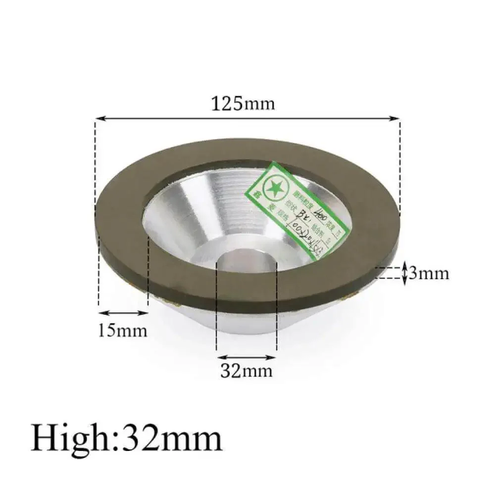 Diamond Grinding Wheel Resin Bond Circle Sharpener For Carbide Metal Tungsten Steel Milling Cutters 75mm 100mm 125mm 150mm Pro Grade High Precision Durable And Smooth Cutting Wheel For Complex Surface Grinding And Long Life - Image 2
