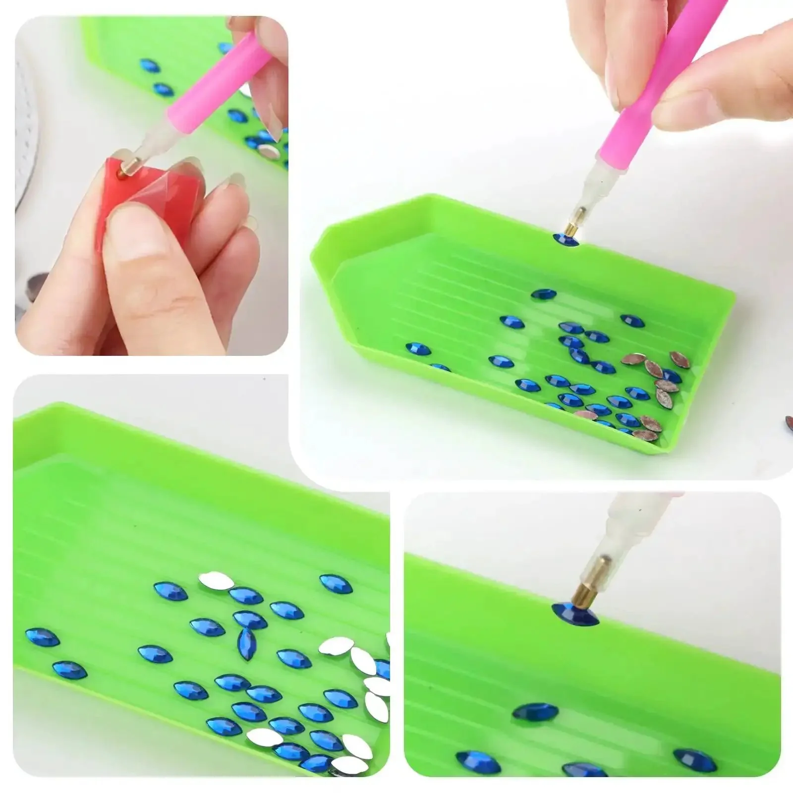 Diamond Painting Tools Kit With 24 Piece Accessories Including 8 Drill Pens 8 Trays And 8 Wax Pads For 5D Diamond Art DIY Projects Perfect For Beginners And Crafters - Image 6