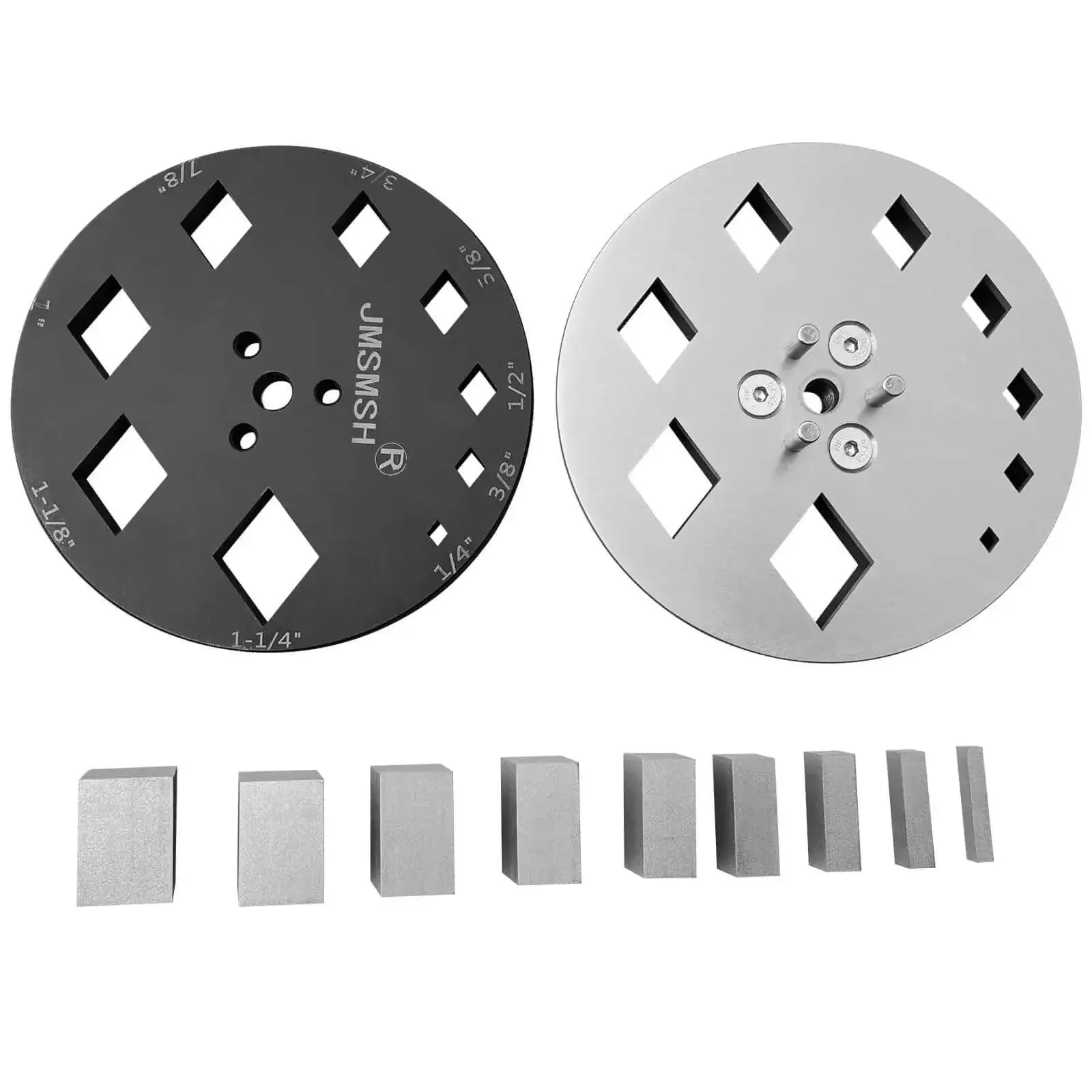 Diamond Shape Disc Cutter Set Nine Piece Punch Mold Kit For Jewelry Making Create Pendants Charms And Bracelets With Durable SKH9 Steel Die Plate Professional Jewelry Tool For Precise Diamond Shapes - Image 2