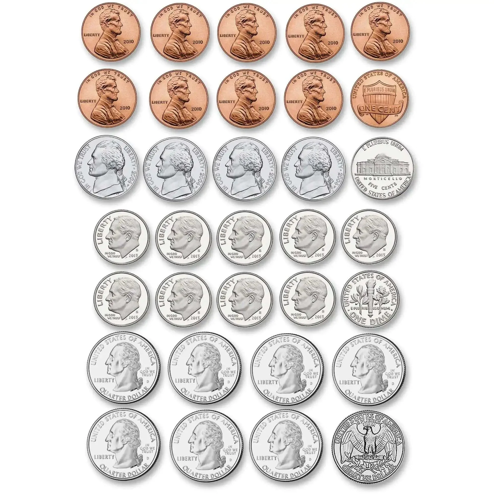 Die Cut US Coin Money Set Magnets For Learning To Count Cash Sort Group And Make Change On A Writable Magnetic Sheet With 28 Pieces Great For Home Or Classroom Learning And Kid Friendly Hands On Dry Erase Markers