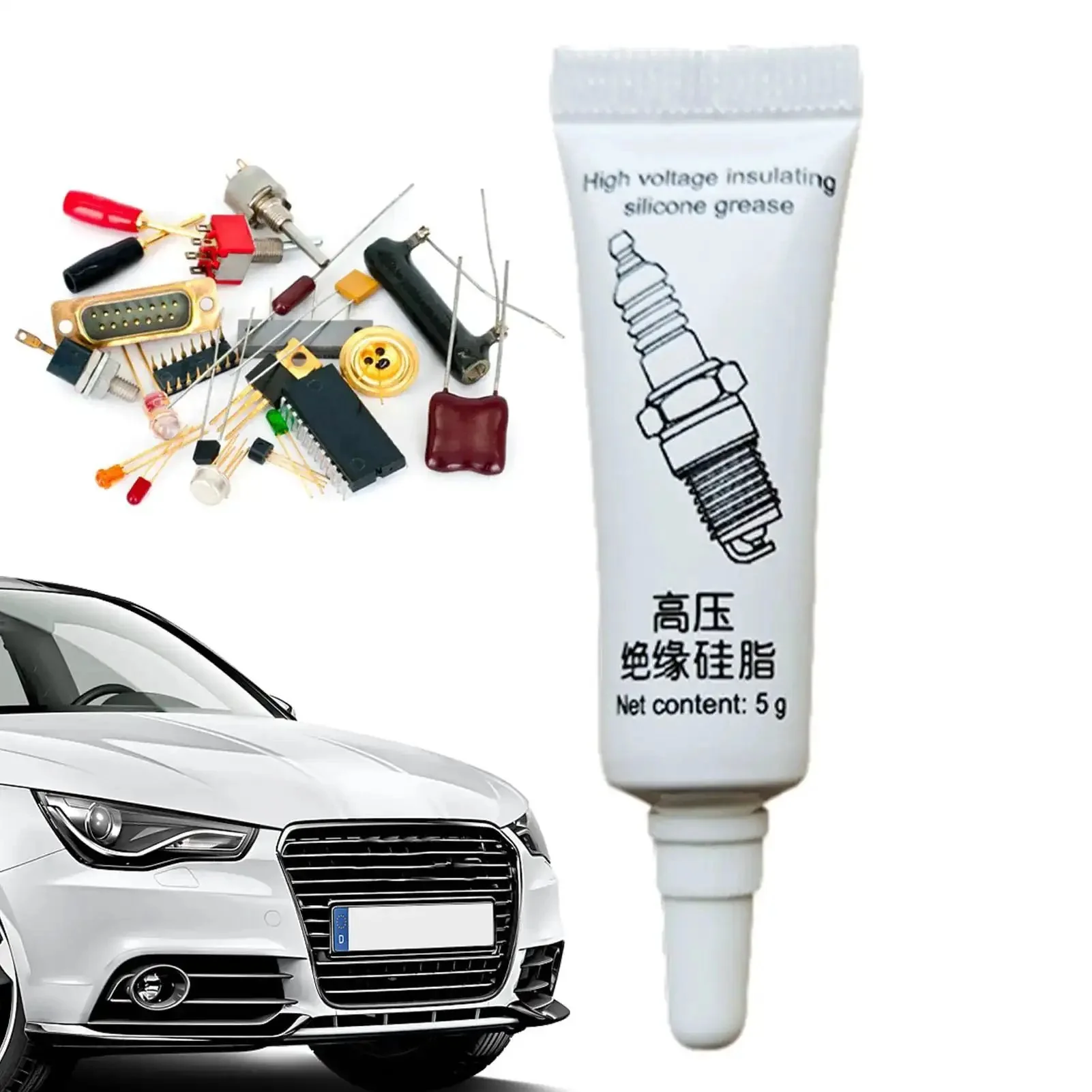 Dielectric Lubricant For Electronics And Automotive Weatherproof Silicone Grease High Temperature Insulating Compound Anti Corrosion Sealant For Spark Plugs And Ignition Systems Keeps Electrical Contacts Smooth And Protected No Fuss - Image 3