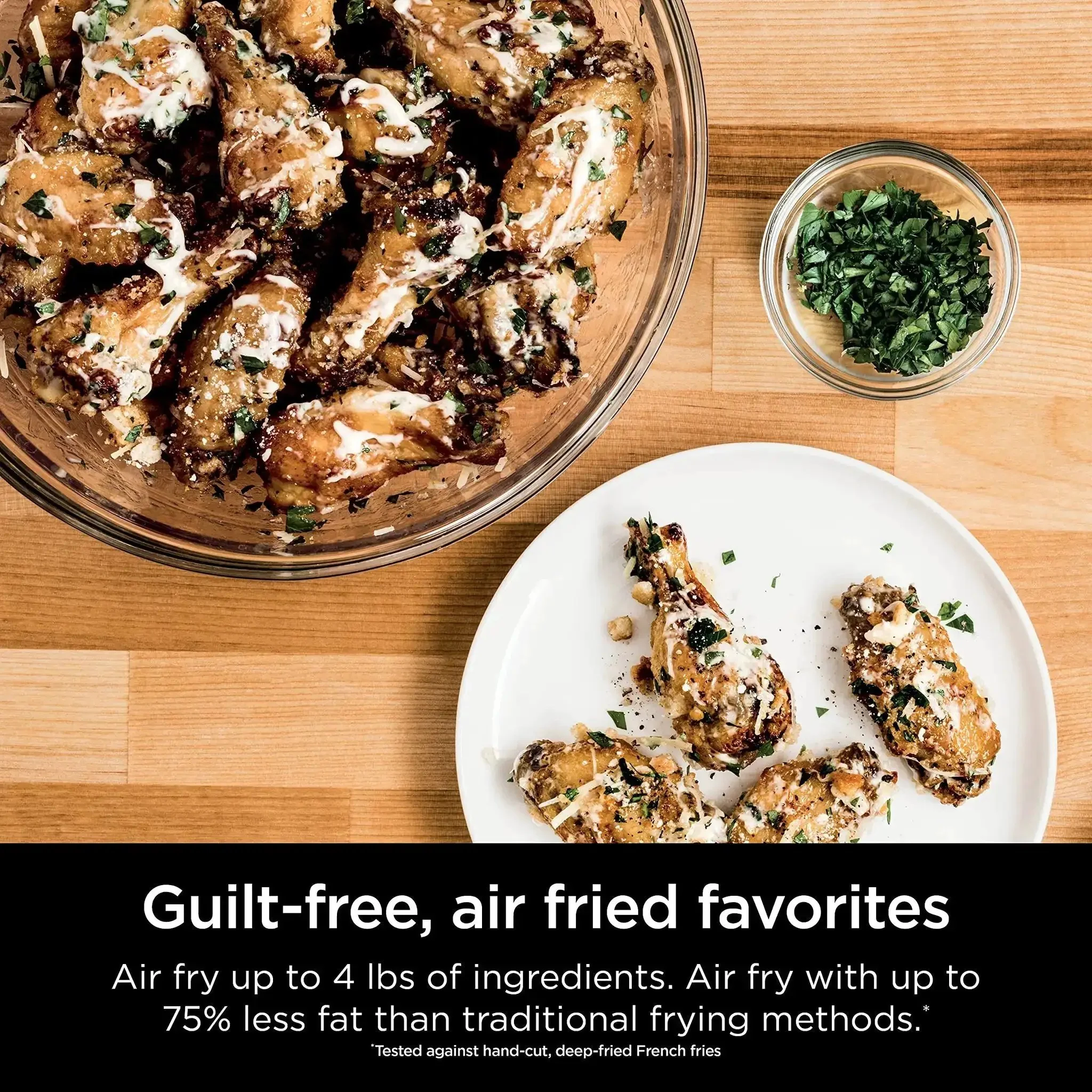 Digital Air Fry Pro Countertop Oven With Extended Height And XL Capacity For Big Meals, 8 In 1 Versatility, Flip Up Storage Design, Includes Air Fry Basket, Wire Rack, And Crumb Tray, Precision Crisp Control Technology, Fits A 2 Lb Roast - Image 4