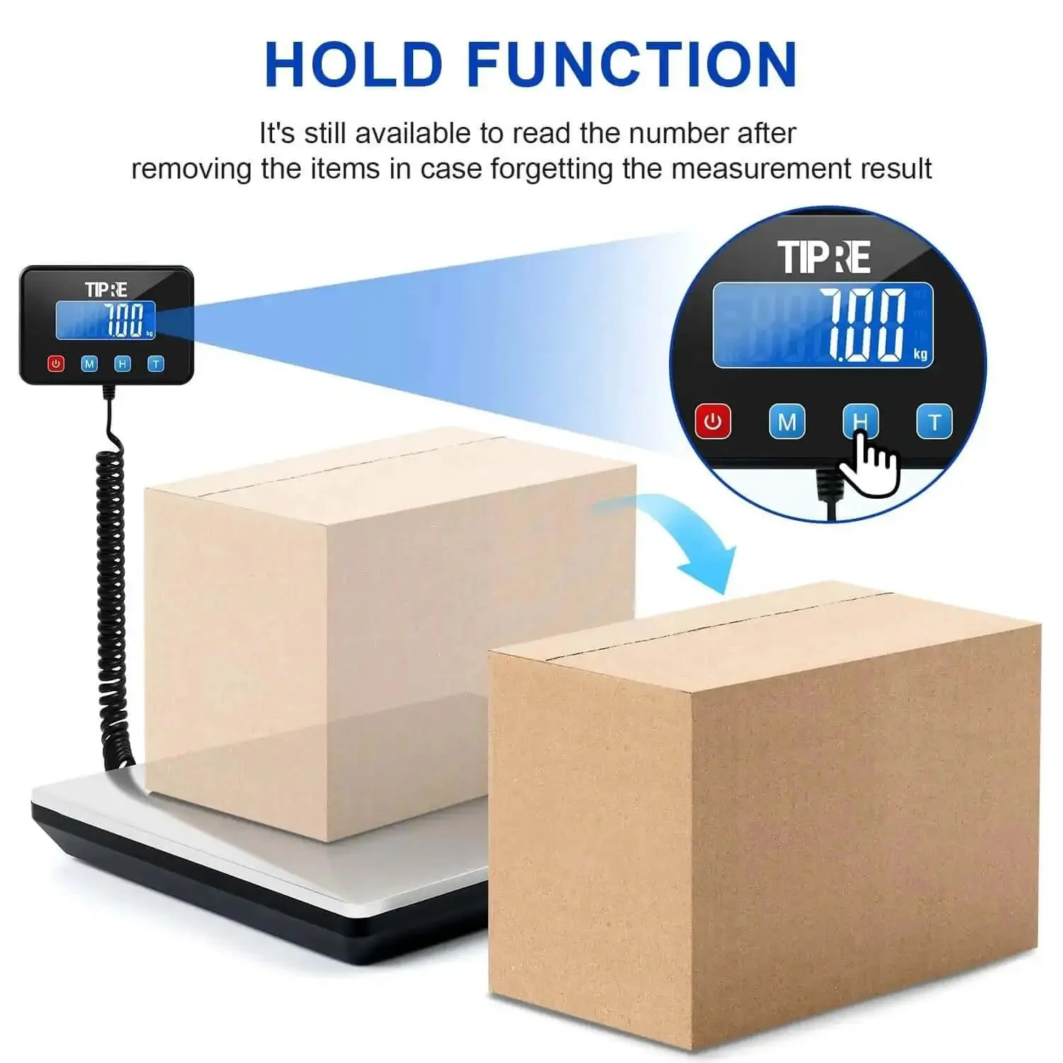 Digital Shipping Scale With 660 Lb Capacity For Heavy Packages, Pro Grade Postage Scale For Small Biz, Warehouse And Home, Ultra Large Platform, 0.2 Lb To 660 Lb Accurate Readings, Includes Battery And Charging Cable - Image 3