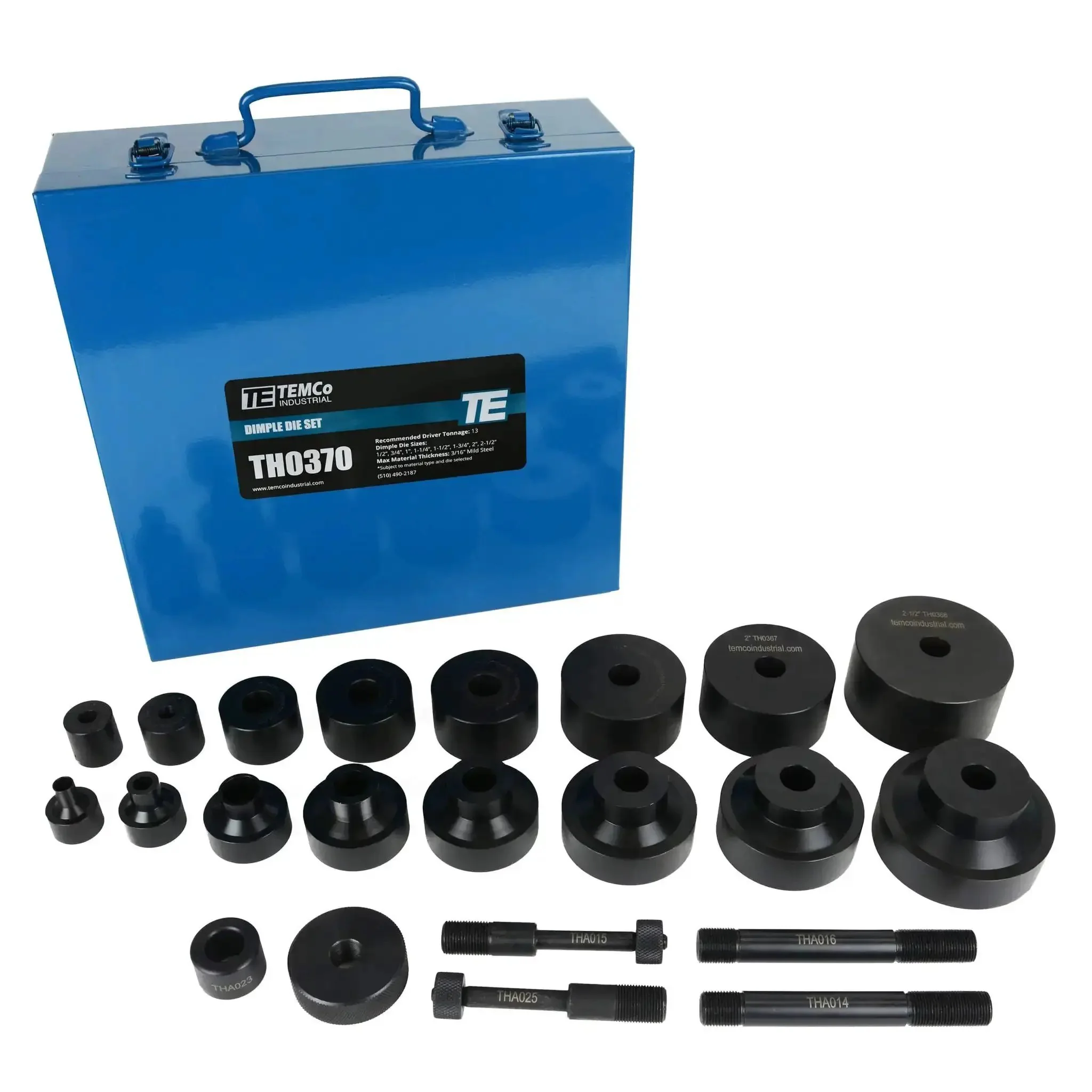 Dimple Die Set Tool Kit Pro Grade Eight Dies One Half Inch Three Quarter Inch One Inch One And A Quarter Inch One And A Half Inch One And A Three Quarter Inch Two Inch Two And A Half Inch For Auto Sheet Metal Fabrication And Automotive Parts