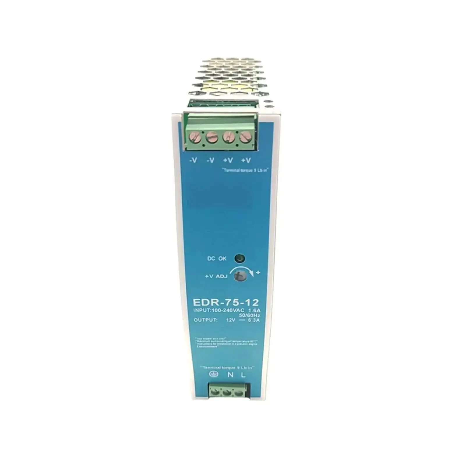 Din Rail Industrial Switching Mode Power Supply 75W 12V 24V DC For CNC Machines CCTV Systems And LED Lighting SMPS Power Supply 24V Ready With Wide Input Range Rugged Industrial Grade Design For Reliable Control And Automation - Image 5