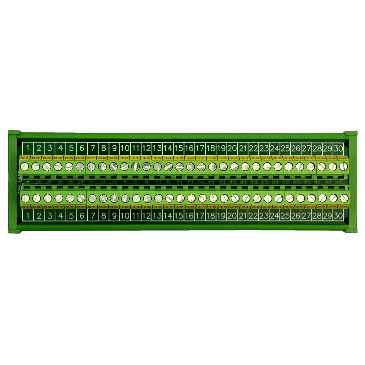 DIN Rail Mount 30-Position Screw Terminal Block Distribution Module With 24A Per Position, 400V Rating, 5.0mm Pitch, 7mm Strip Length, 26AWG To 12AWG Wire Range, Heavy Duty Industrial Terminal Block - Image 8