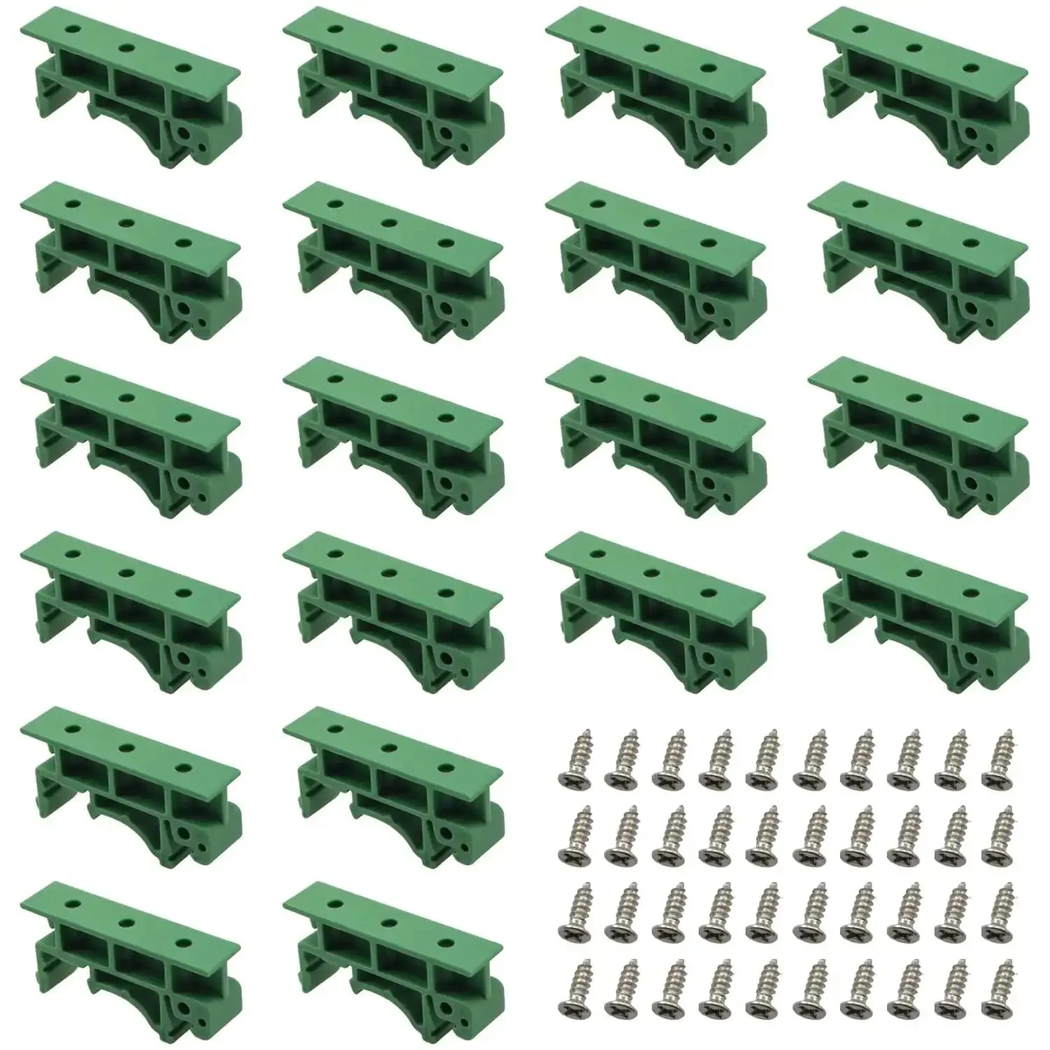 DIN Rail Mounting Bracket Clips For PCB Boards 35mm And 15mm Fixing 10 Pairs C45 Solid State Relay Control Module Accessories Power Supply Isolator Industrial Electrical Installation Solution