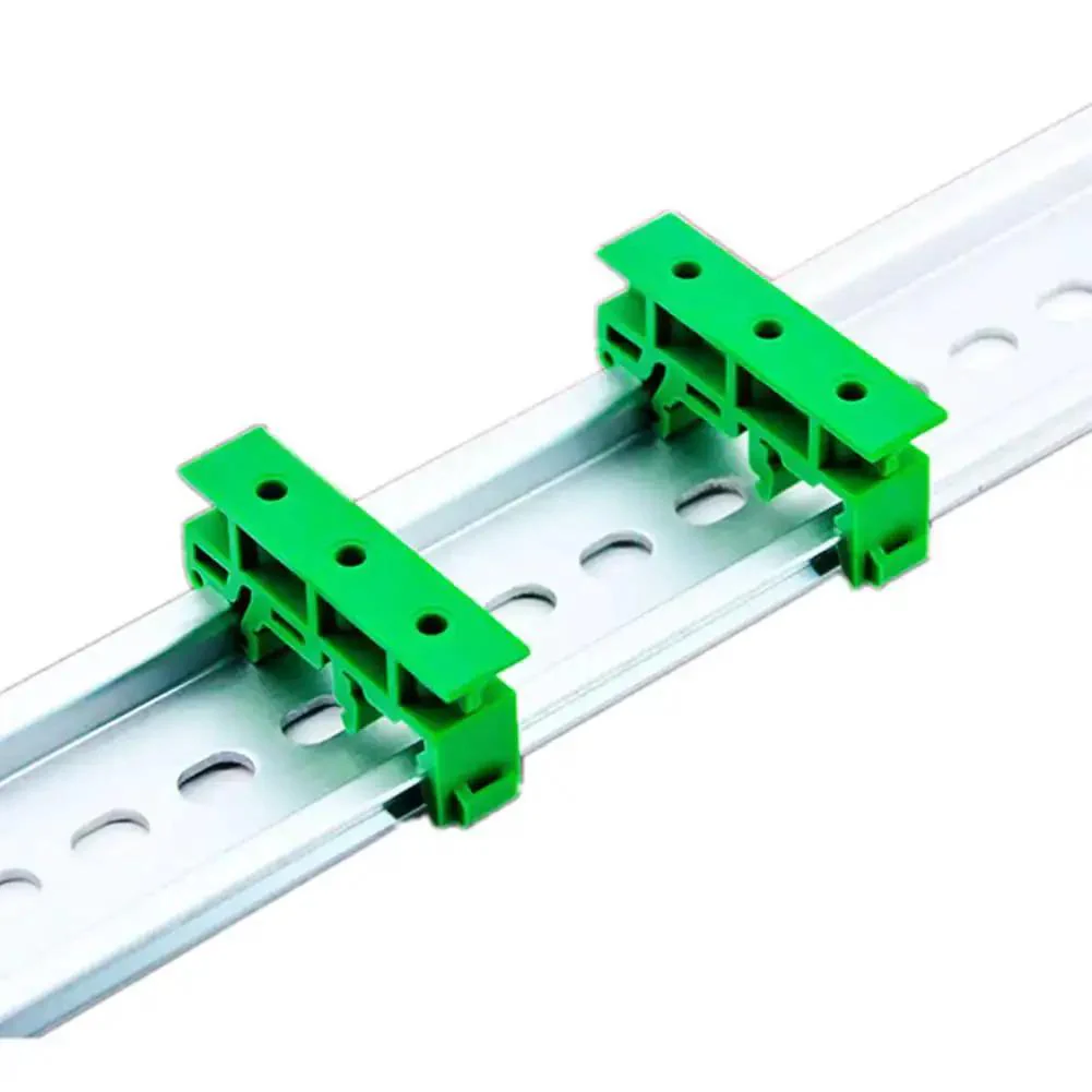 Din Rail PCB Mounting Adapter Kit For C45 Rail With 35mm And 15mm Spacers, Plug And Play Circuit Board Holder Clip, Panel Mount Base, Easy Rail Mount For PCBs Under 100mm, 10 Sets, Durable Carrier Clip - Image 3