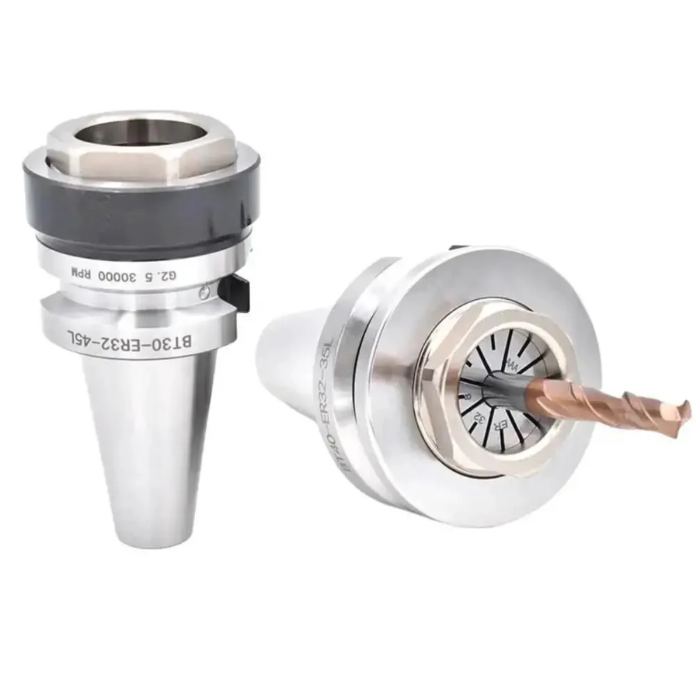 DIN69871 Short Cone Tool Holder For CNC Lathe With Built In Collet Chuck SK40 CAT4 BT40 BT30 ER32 35L Length High Precision Milling Tool Holder For Milling Cutters And Heavy Duty Machining - Image 5