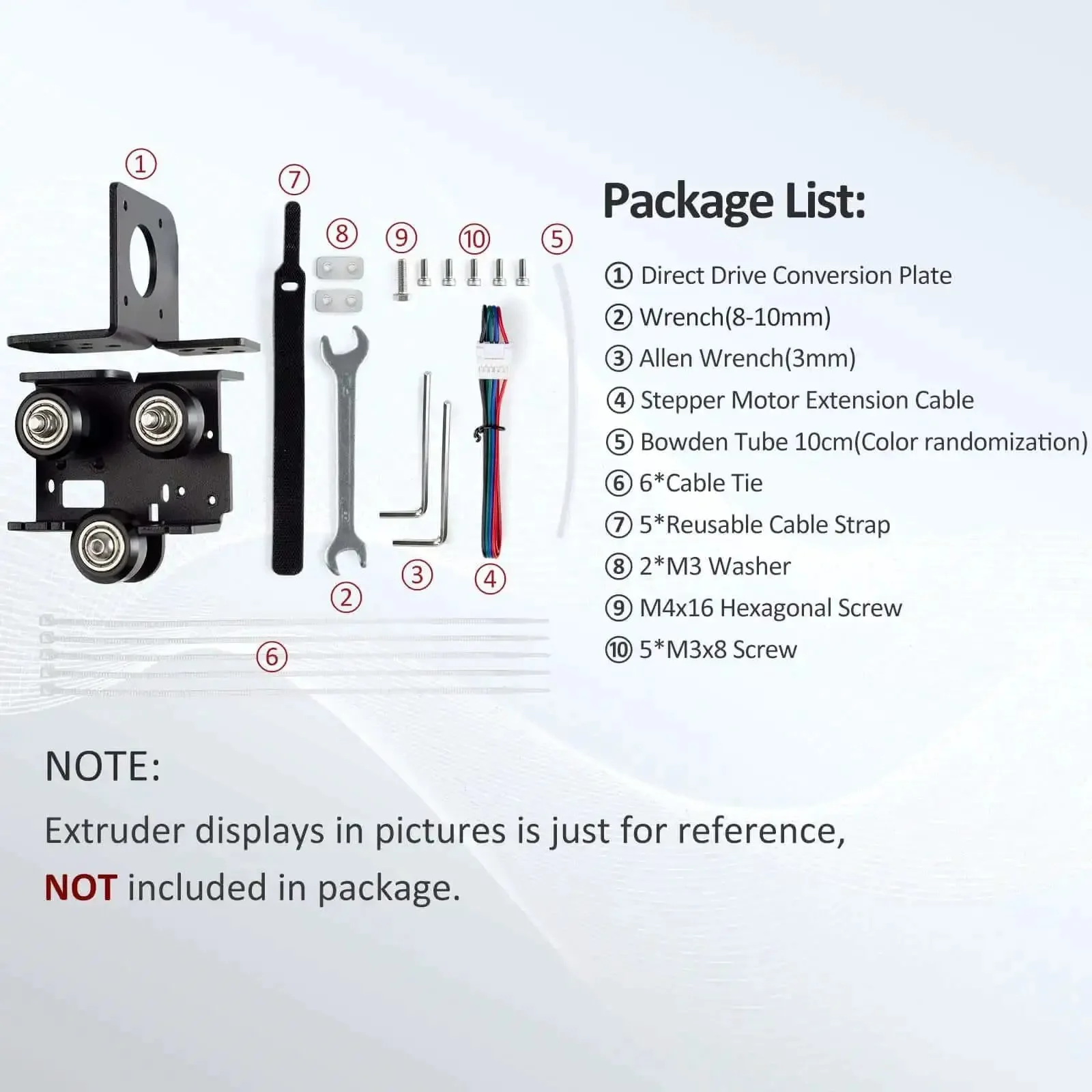 Direct Drive Upgrade Bracket Kit For Ender 3 V2 Pro And Ender 3, Also Fits Voxelab Aquila 3D Printer, Dual Gear Bowden Extruder Upgrade, Extruder And Hotend Not Included, Not Compatible With Neo Series Or Titan Extruders - Image 9