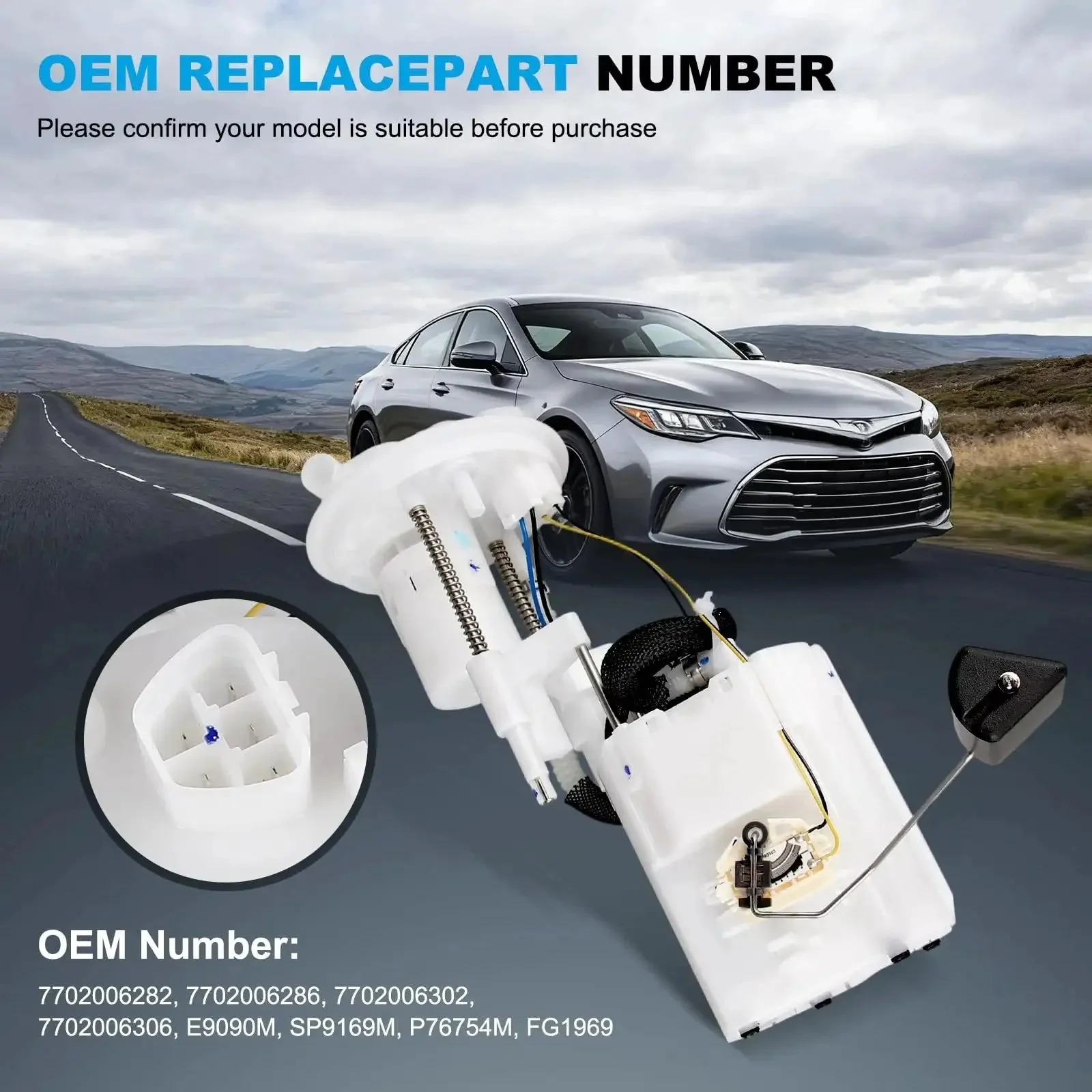Direct Fit Electric Fuel Pump Module Assembly For Toyota Avalon 2013 2018 And Camry 2012 2017 2.5L 2AR FE Gas Engine Replacement Kit Replaces 7702006282 7702006286 7702006302 7702006306 E9090M FG1969 P76754M SP916 - Image 7