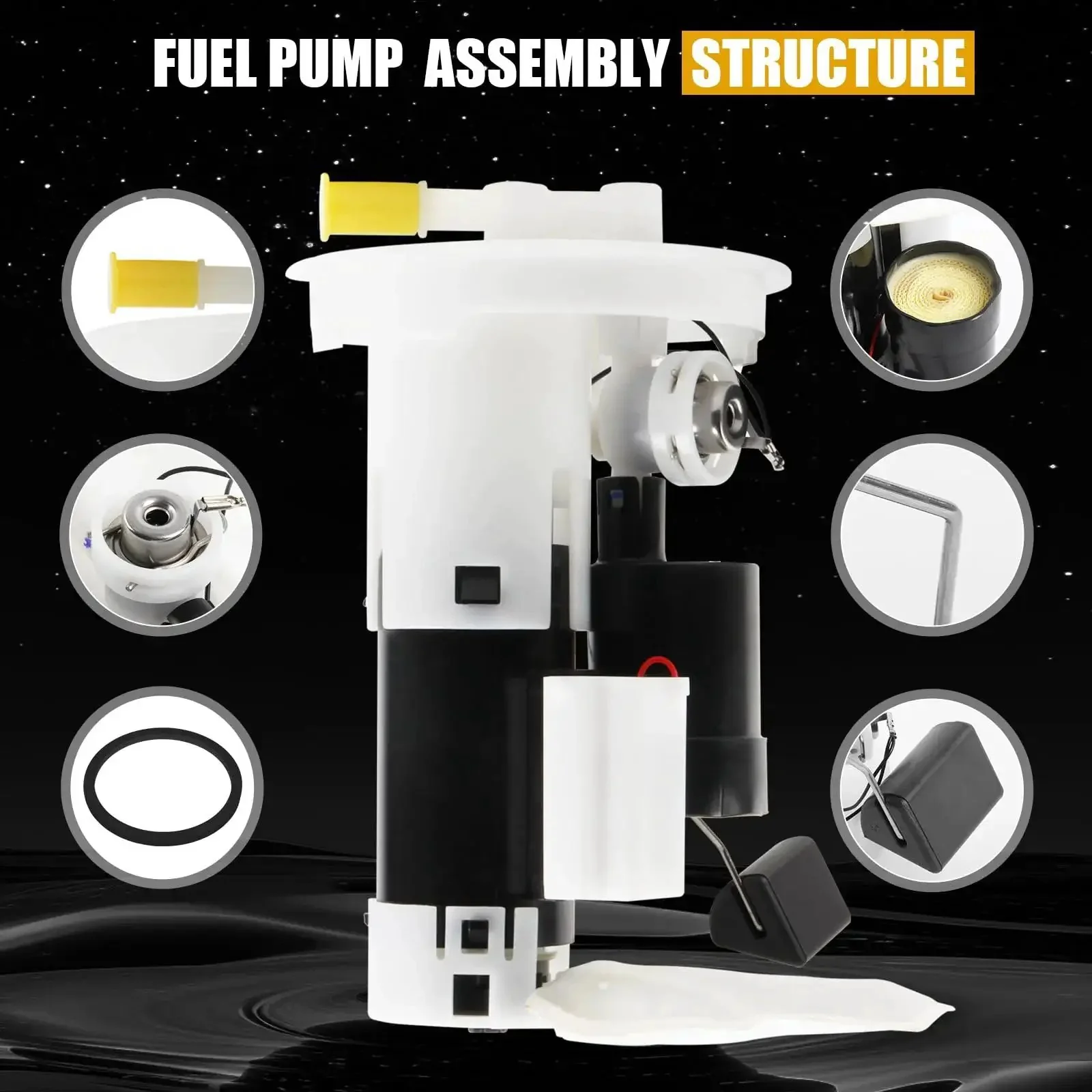 Direct Fit Electric Fuel Pump SP9157M Replacement For Toyota Camry 1997 2001 Avalon 1998 1999 Solara 1999 2003 2.2L 2.4L And 3.0L V6 Gas Engines OE Style Build Smooth Fuel Delivery Long Lasting Performance - Image 2