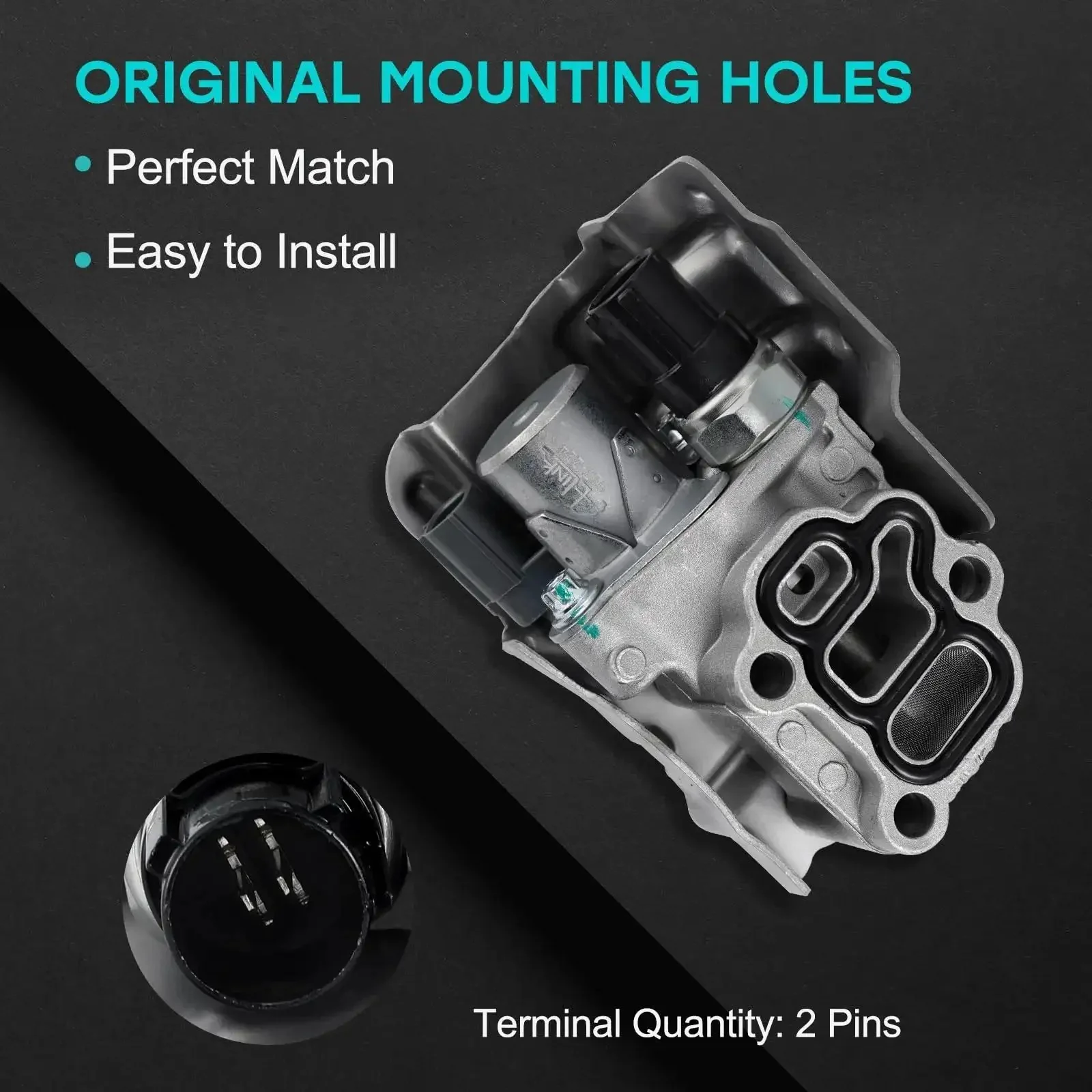 Direct Fit OCV Oil Control Valve Timing Solenoid For Acura RSX Honda Civic Accord CR-V Element 2.0L 2.4L L4 Engines Fits 2002-2011 Model Years OEM Grade 917-224 15810RAAA03 - Image 6
