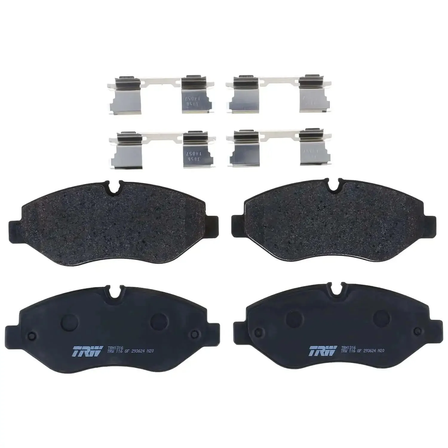 Disc Brake Pad Set TRH1316 OE Quality Replacement For Mercedes Sprinter 2500 2010 To 2018 Metris 2016 To 2020 And Dodge Sprinter 2500 2007 To 2009 With OE 68006732AA For Your Daily Driver And Smooth Stops