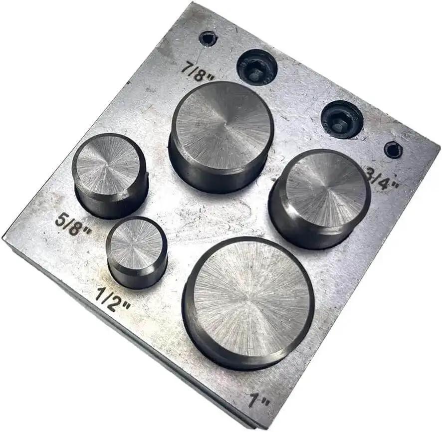 Disc Cutter Set For Jewelry Making Pro Grade Hardened Steel Punch Tools With Multiple Cutter Sizes For Clean Precise Cuts Up To One Point Six Millimeters Thick Metals In Secure Storage Box - Image 2