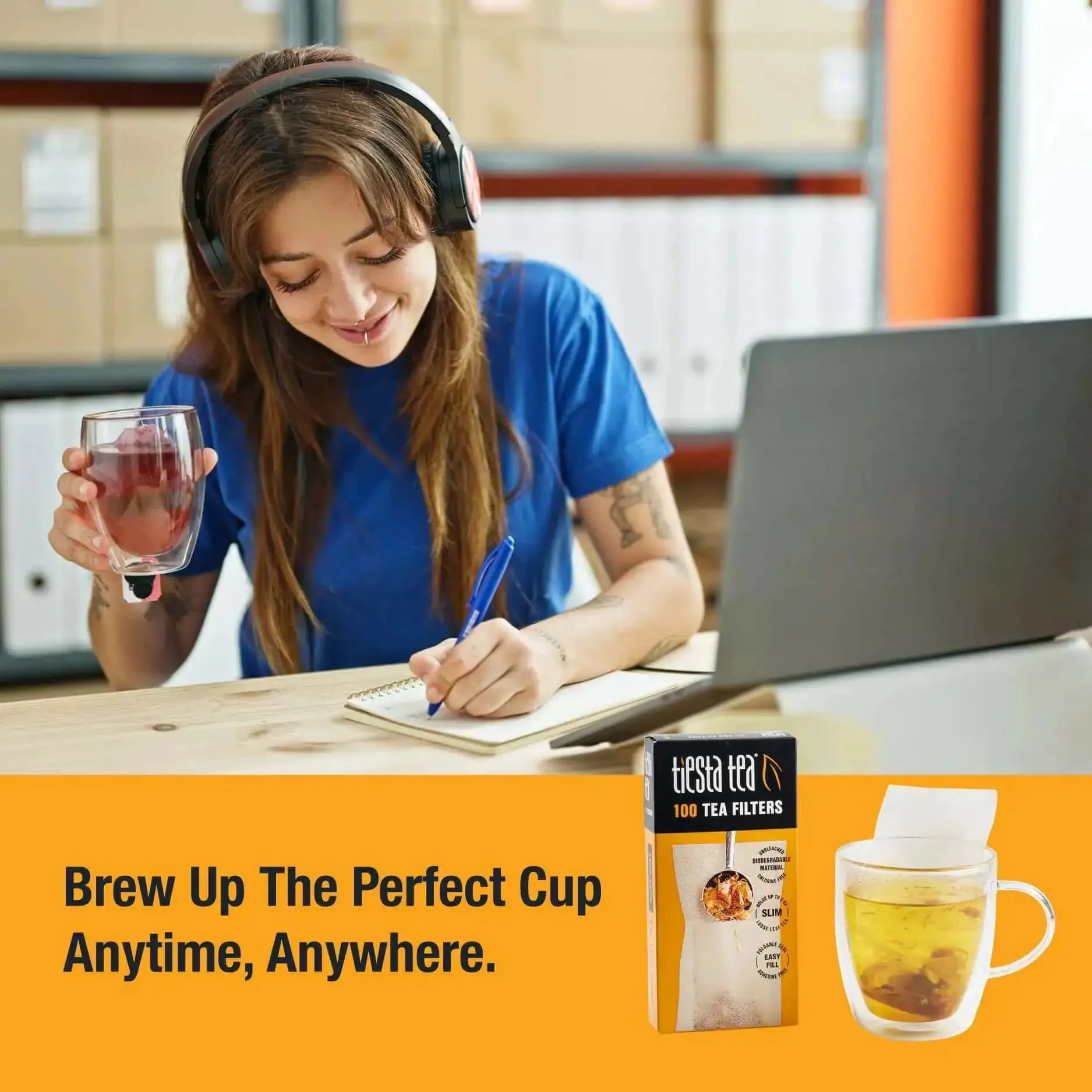 Disposable Loose Leaf Tea Filters For Easy Brewing, Unbleached Paper Sachets, Single Cup Infuser Bags For Hot Or Iced Tea, Mess Free, Quick Fill, No Cleanup, 100 Empty Bags - Image 6