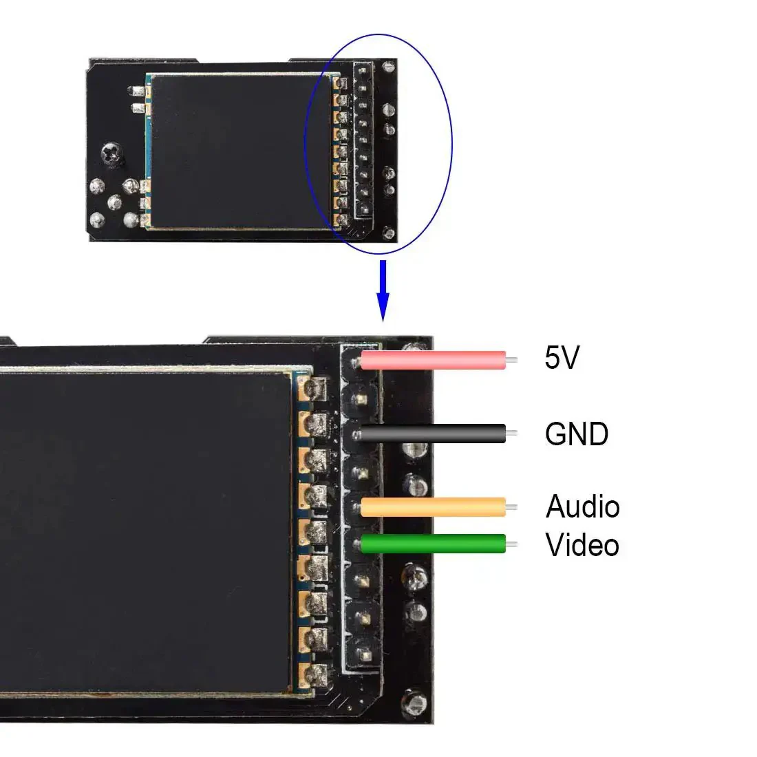 Diversity RX 5.8G 80CH FPV Receiver Module With OLED Display And Plug And Play Setup Two RX Modules Built In Low Power Buzzer SMA Female Compatible With FatShark Goggles - Image 5