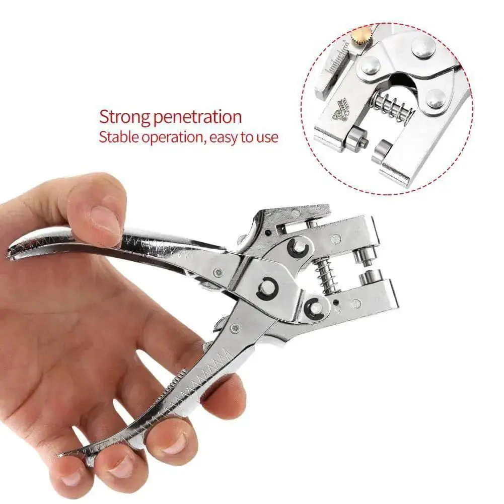 DIY Eyelet Setting Tool Pliers Kit With 100 Gold Grommets, Rivet Setter Punch Pliers For Belt Holes, Paper Card And Plastic Sheets, Metal Eyelets Hole Punch Kit For Crafts And DIY Projects - Image 3
