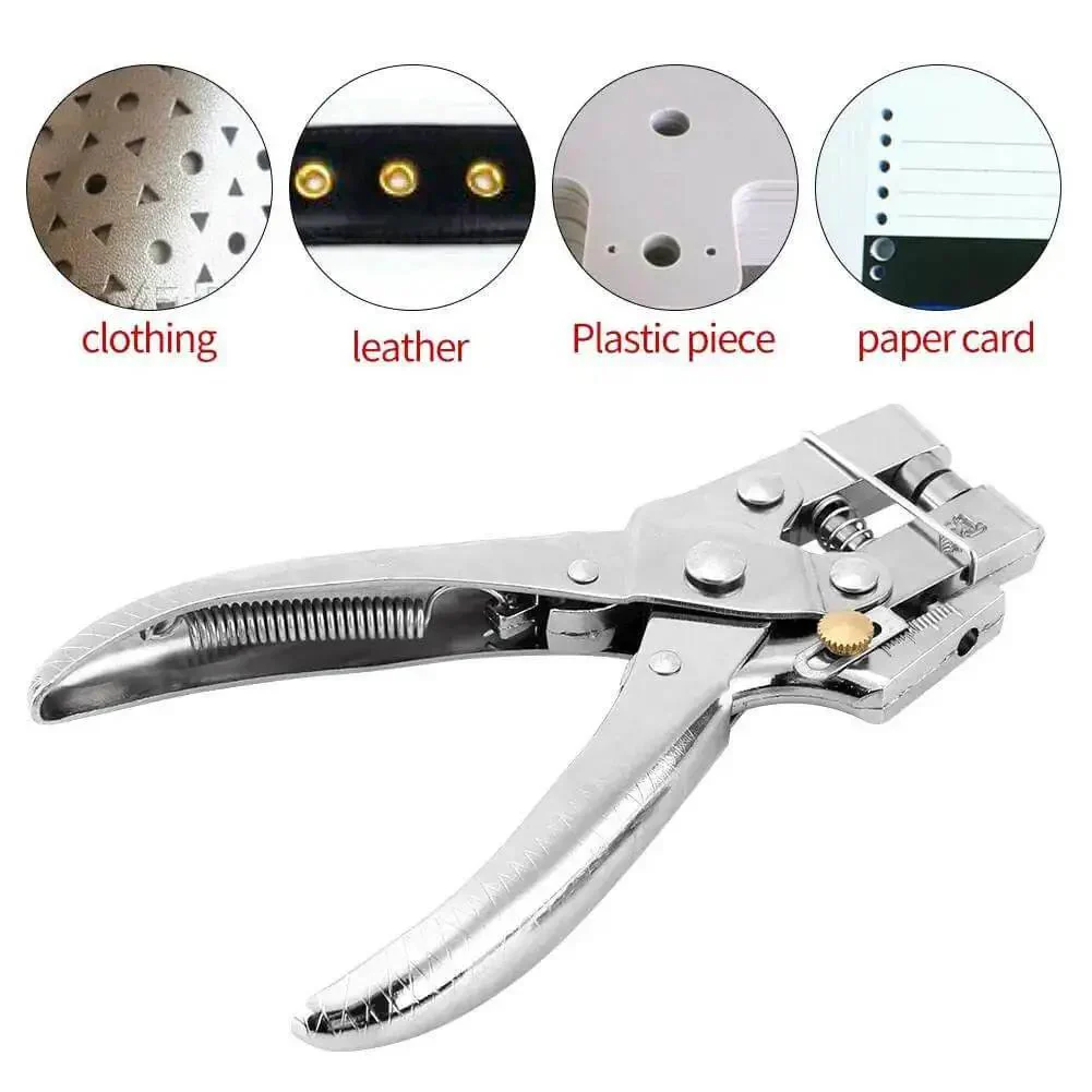 DIY Eyelet Setting Tool Pliers Kit With 100 Gold Grommets, Rivet Setter Punch Pliers For Belt Holes, Paper Card And Plastic Sheets, Metal Eyelets Hole Punch Kit For Crafts And DIY Projects - Image 5
