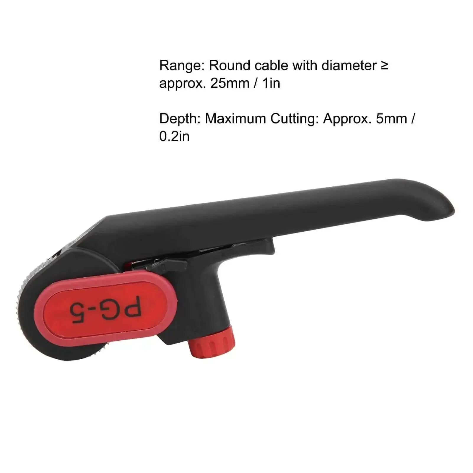 DIY Friendly Manual Cable Stripper Cutter With Adjustable Depth Up To 5mm Longitudinal Slitter In Protective Box Replaceable Blades On Both Sides Versatile Wire Stripping Tool For Up To 25mm Diameter Cables - Image 7