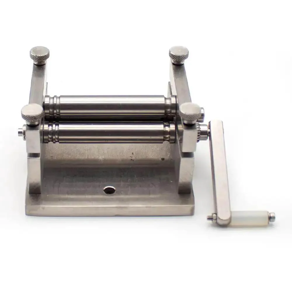 DIY Manual Plate Rolling Machine For Soft Metal Sheets And Tubes Mini Bending Tool For Hobbyists And Makers Delivers Smooth Curves On Wood Plastic And Metal Works On Wood Strips Up To Two And A Quarter Inches Wide And One Eighth Inch Thick - Image 7