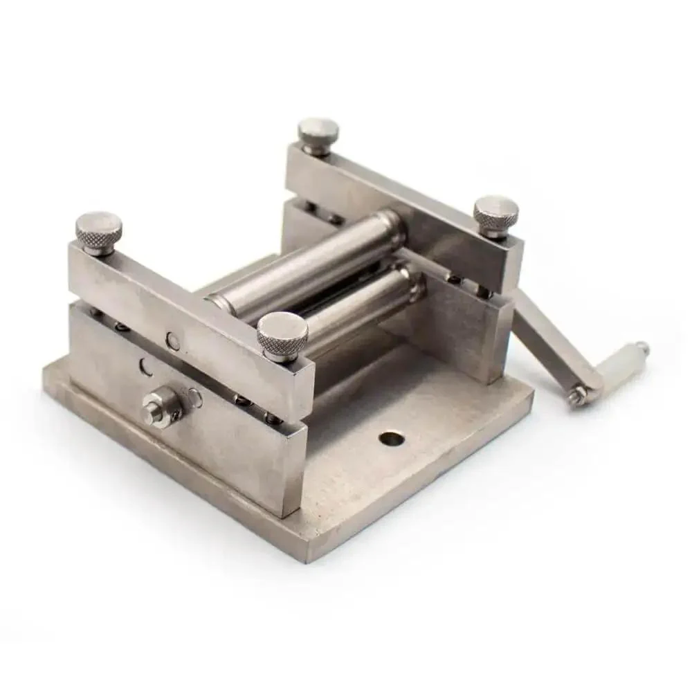 DIY Manual Plate Rolling Machine Handy Mini Bending Tool For Soft Metal Sheets And Tubes, Ideal For Wood Planking And Ship Models, Stainless Steel Build, Handles Wood Strips Up To Two And A Quarter Inches Wide And One Eighth Inch Thick, Easy To Use