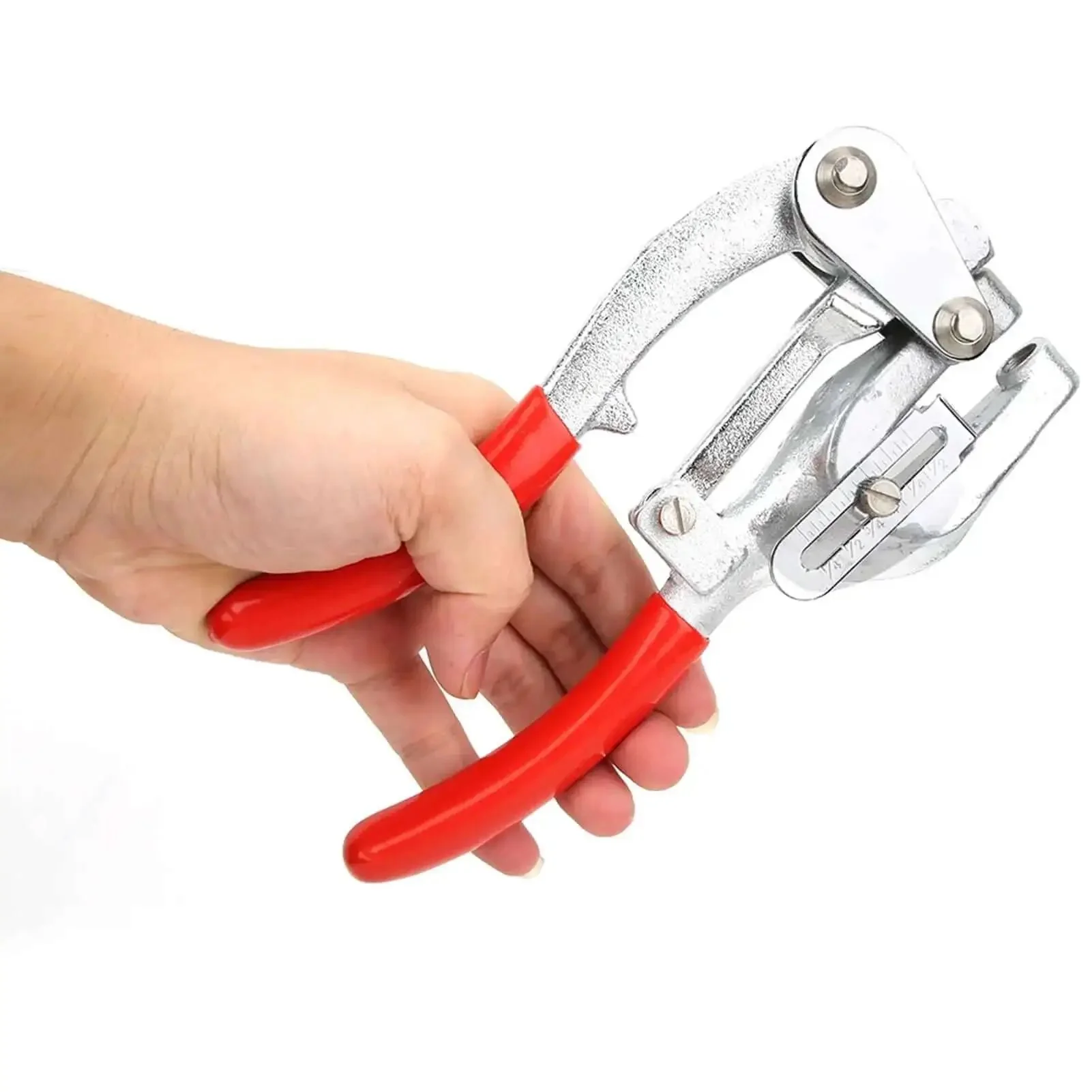 DIY Ready Handheld Punch Kit With Adjustable Depth From 6 To 41mm For Sheet Metal Iron Plastic And Ceiling Construction Includes Seven Nozzles From 2 To 7mm Stepless Hole Depth Adjustment Heavy Duty Pro Grade Tool - Image 8