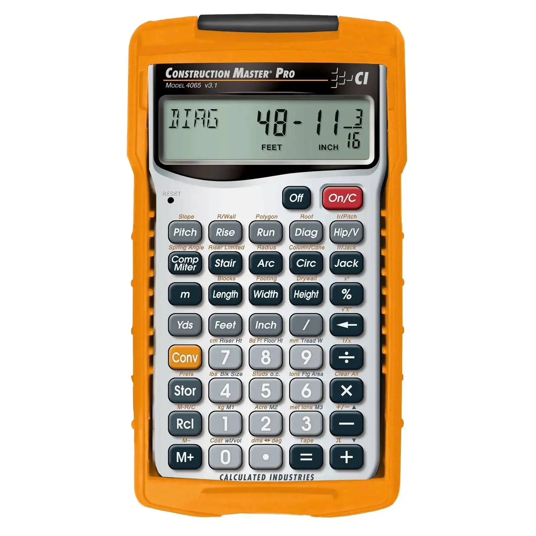 Do It All Construction Master Pro Calculator For Contractors And Builders With Feet Inch Fraction Math Quick Layouts Bids Estimates And Unit Conversions You Prefer