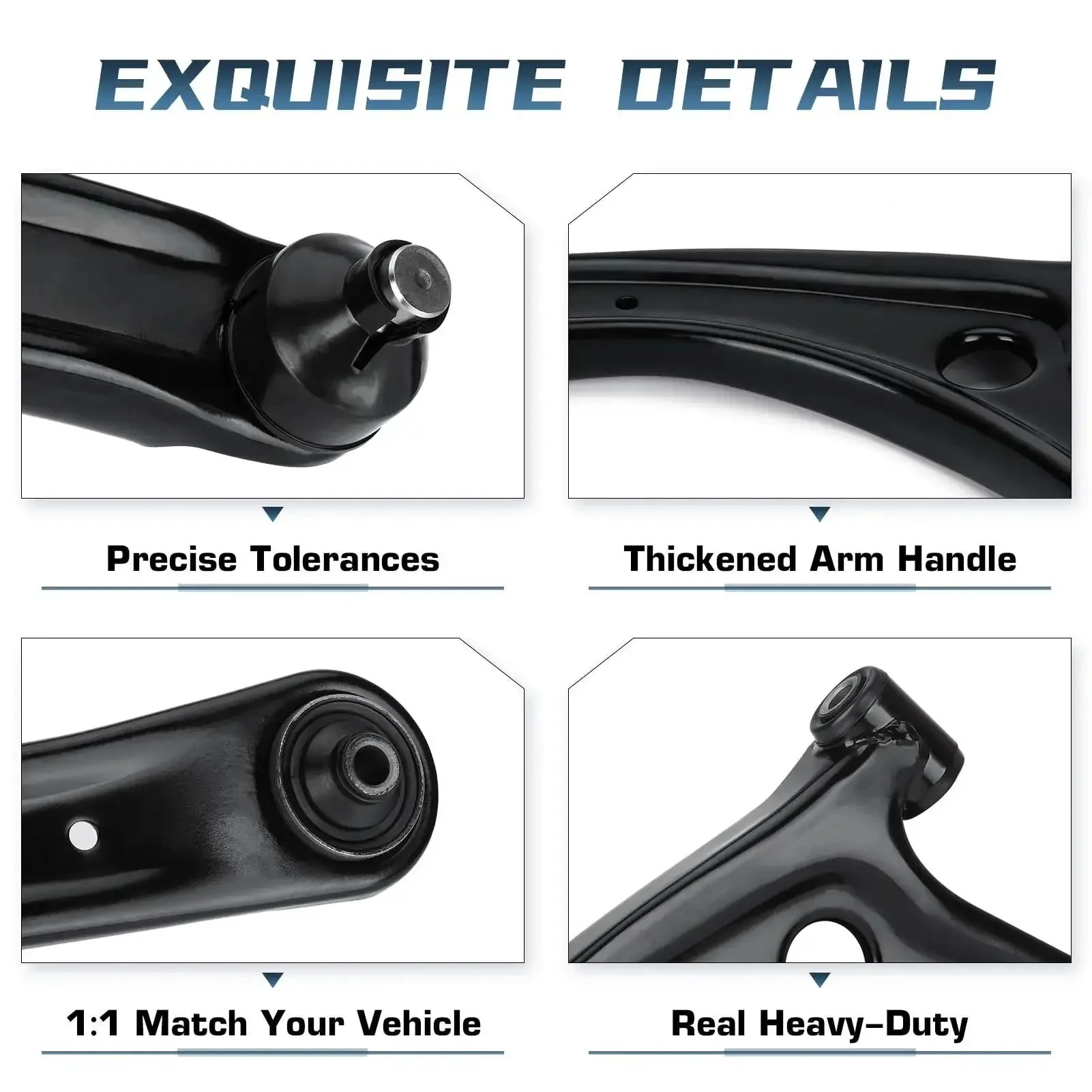 Dodge Caliber Front Lower Control Arm With Ball Joint For 2007-2012 Jeep Compass Patriot 2007-2017 Front Suspension Kit Passenger Side Direct Fit Replacement For Easy Install - Image 4