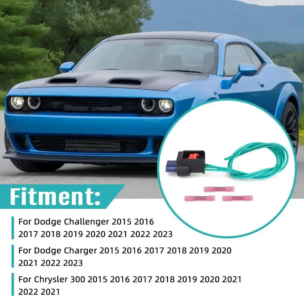 Dodge Exhaust Valve Actuator Connector Plug N Play Pigtail Challenger Charger 2015 to 2023 Chrysler 300 2015 to 2021 Easy Install Heat Shrink Docking Harness Motor and Exhaust Valve Actuator Replacement - Image 3