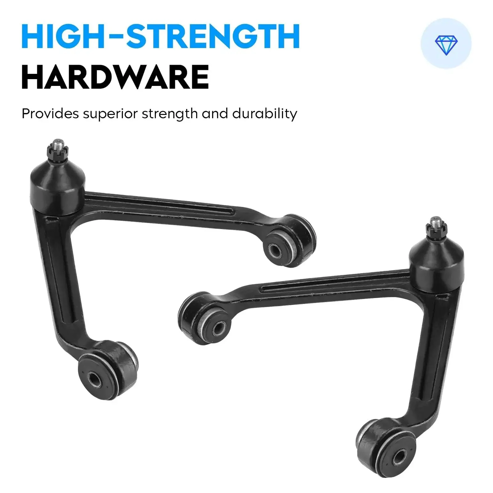 Dodge Ram 1500 Front Upper Control Arm With Ball Joint Assembly And Front Lower Ball Joint Kit K7424 K7411 4 Piece Suspension Upgrade For 2002 2003 2004 2005 Models - Image 3