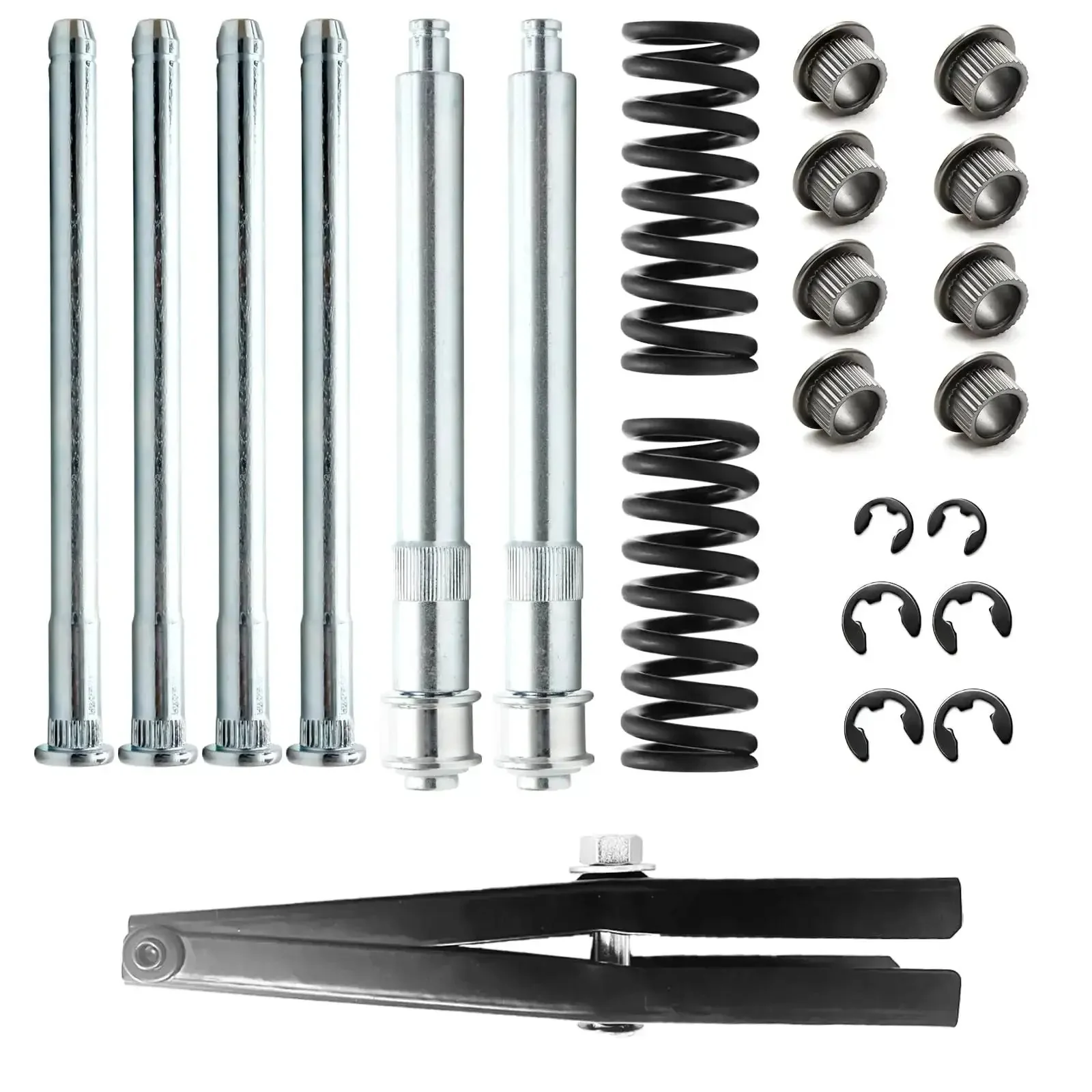 Door Hinge Pin And Bushing Repair Kit With Roller Pins For Chevy GMC Trucks Suburban Tahoe Compatible Hinges Durable Zinc Plated Steel Includes 4 Hinge Pins And 2 Roller Pins - Image 6