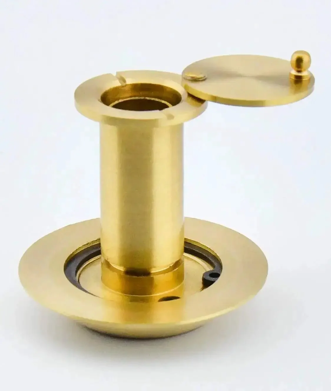Door Viewer Peephole With 200 Degree Clarity And Heavy Duty Rotating Privacy Cover In Satin Gold Brass Fits One And Three Eighths Inches To Two And One Sixth Inches Doors Tough As Nails Anti Prying Security For Home Office And Hotel Built To Last - Image 3