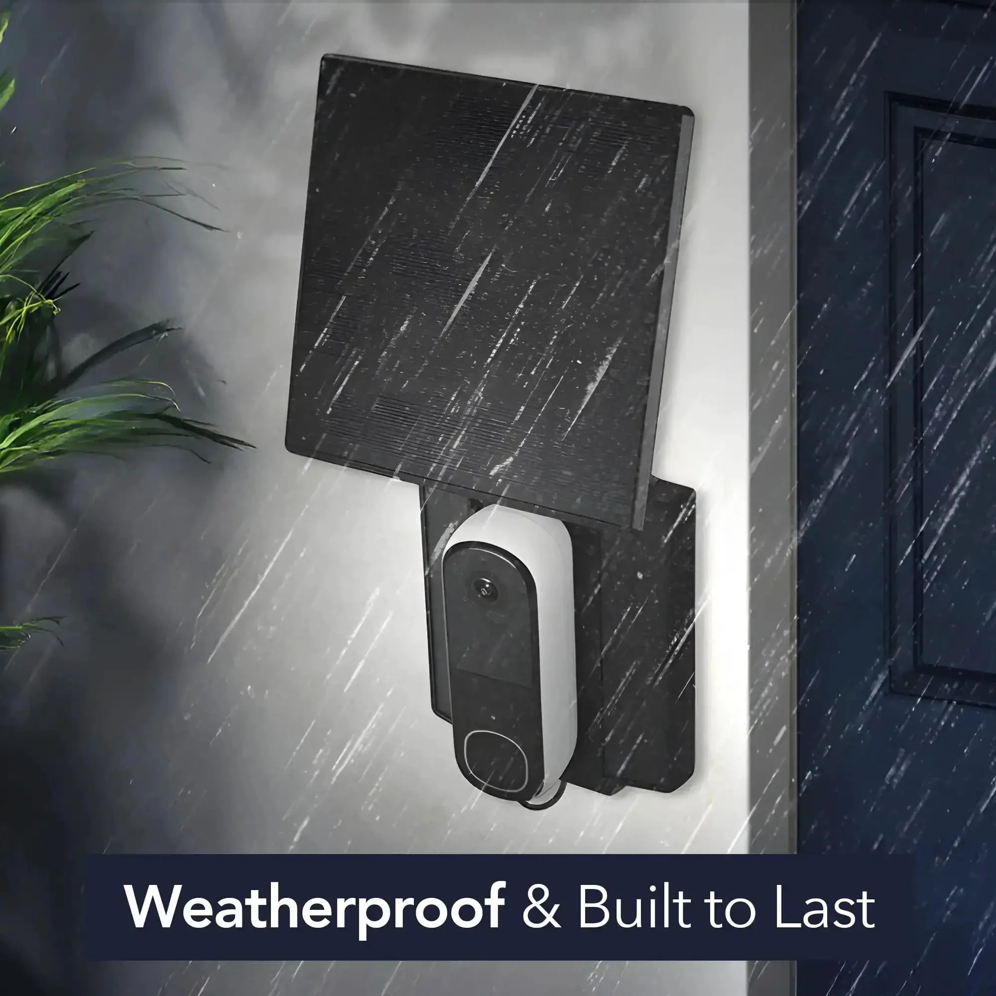 Doorbell Solar Charger With Built In Battery For Arlo Wyze And Eufy Wireless Doorbells Delivers Two And A Half Watts Of Power To Keep Your Camera Charged Day And Night Without Wiring - Image 3