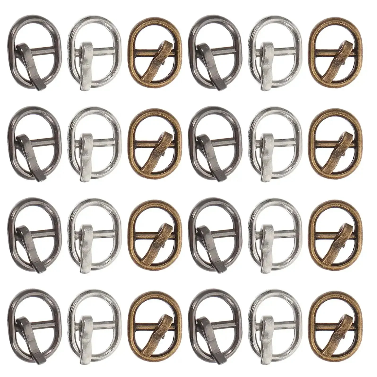 Dope 150Pcs Mini Buckle Set Alloy Tiny Buckles For DIY Doll Clothes Sewing Crafts With Silver Black And Bronze Colors Quick Release For Multipurpose Miniature Fasteners