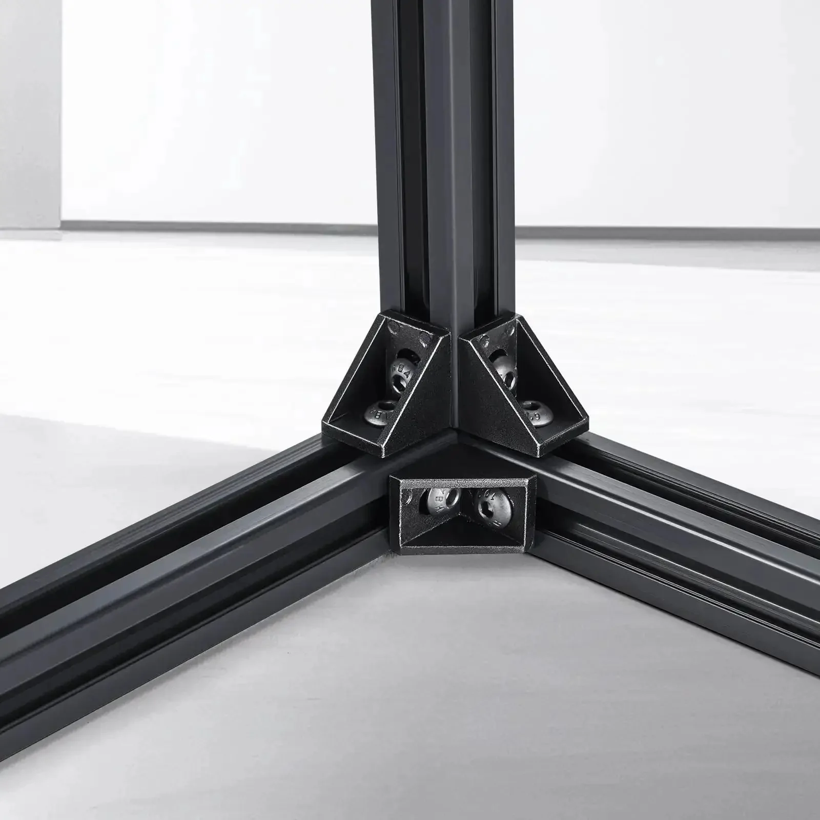 Dope 2020 Aluminum Extrusion Rail Set 10 Pieces Of 78.7 Inch T Slot Profiles European Standard Anodized Linear Rail High Strength Aluminum For 3D Printing CNC Machines Laser Engraving And DIY Black - Image 6