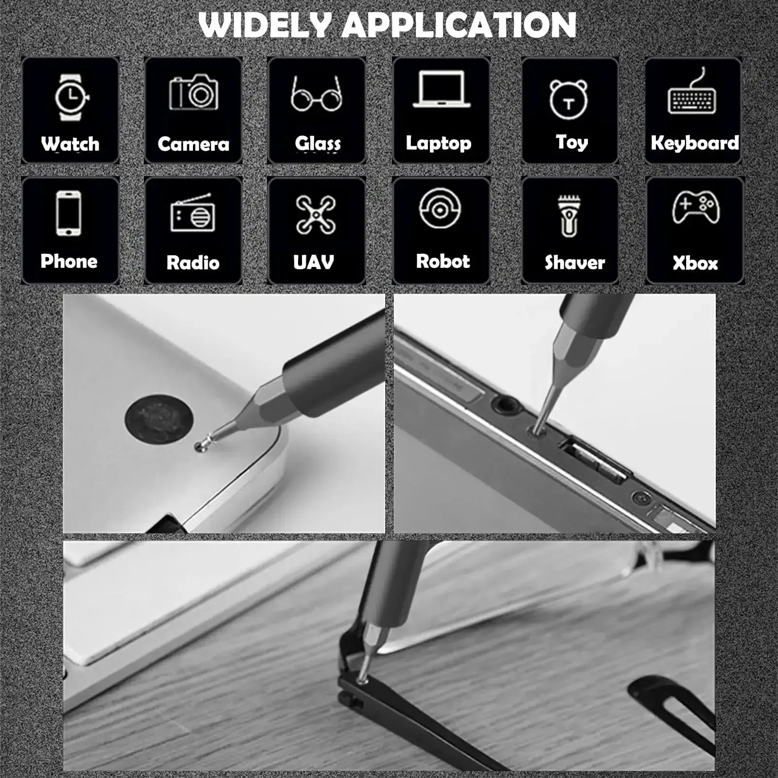 Dope 27 In 1 Magnetic Mini Screwdriver Set With S2 Steel Bits, Tweezers, Aluminum Handle, And Magnetic Repair Kit For Laptops, Phones, PCs, Glasses, Watches And Other Electronics - Image 3