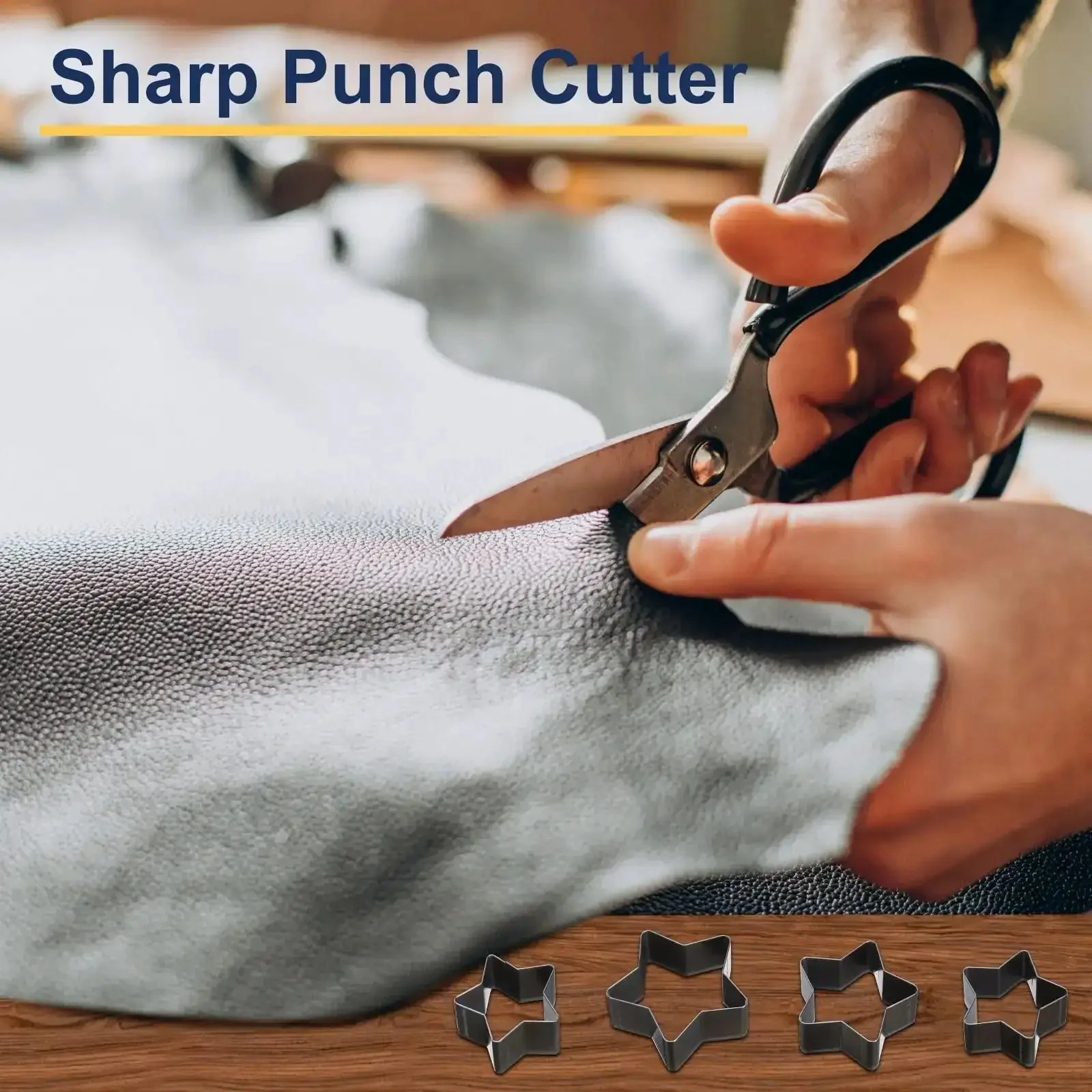 Dope Blossom Shape Leather Punch Set Seven Sizes Hollow Cutter Kit Durable Carbon Steel Punches For Leatherwork Canvas Belts Straps And Leathercraft Projects Includes 20mm 25mm 30mm 35mm 40mm 45mm And 50mm - Image 3