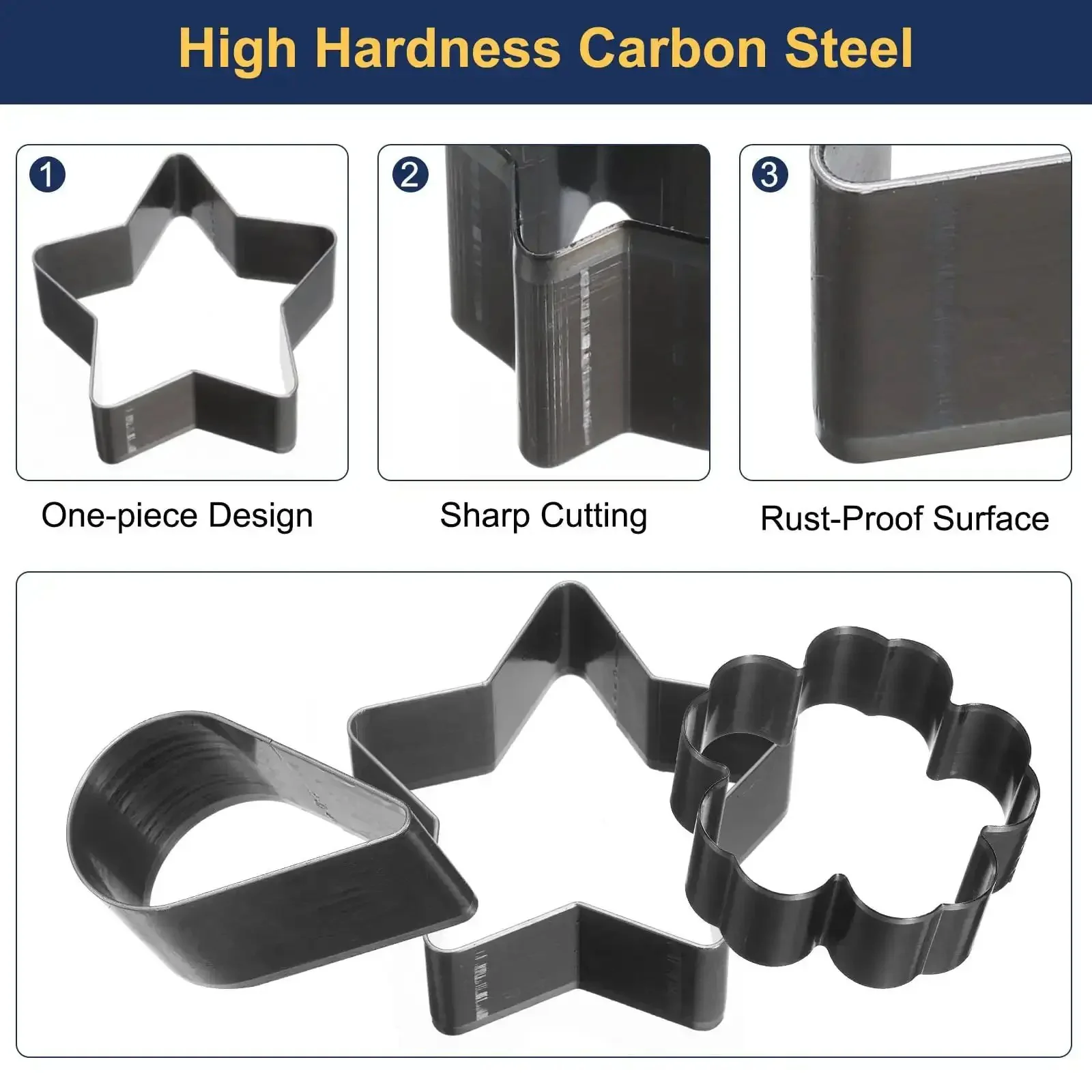 Dope Blossom Shape Leather Punch Set Seven Sizes Hollow Cutter Kit Durable Carbon Steel Punches For Leatherwork Canvas Belts Straps And Leathercraft Projects Includes 20mm 25mm 30mm 35mm 40mm 45mm And 50mm - Image 4