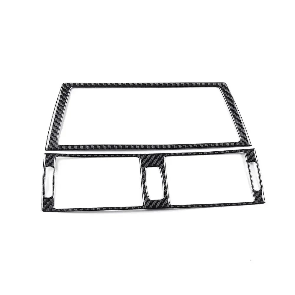 Dope Carbon Fiber Console Trim Kit With GPS Navigation And Air Vent Frame Cover For BMW X5 E70 2008 2013 And X6 E71 2009 2014 Navigation Control Panel Middle Air Conditioning Vent Decoration Stickers - Image 6