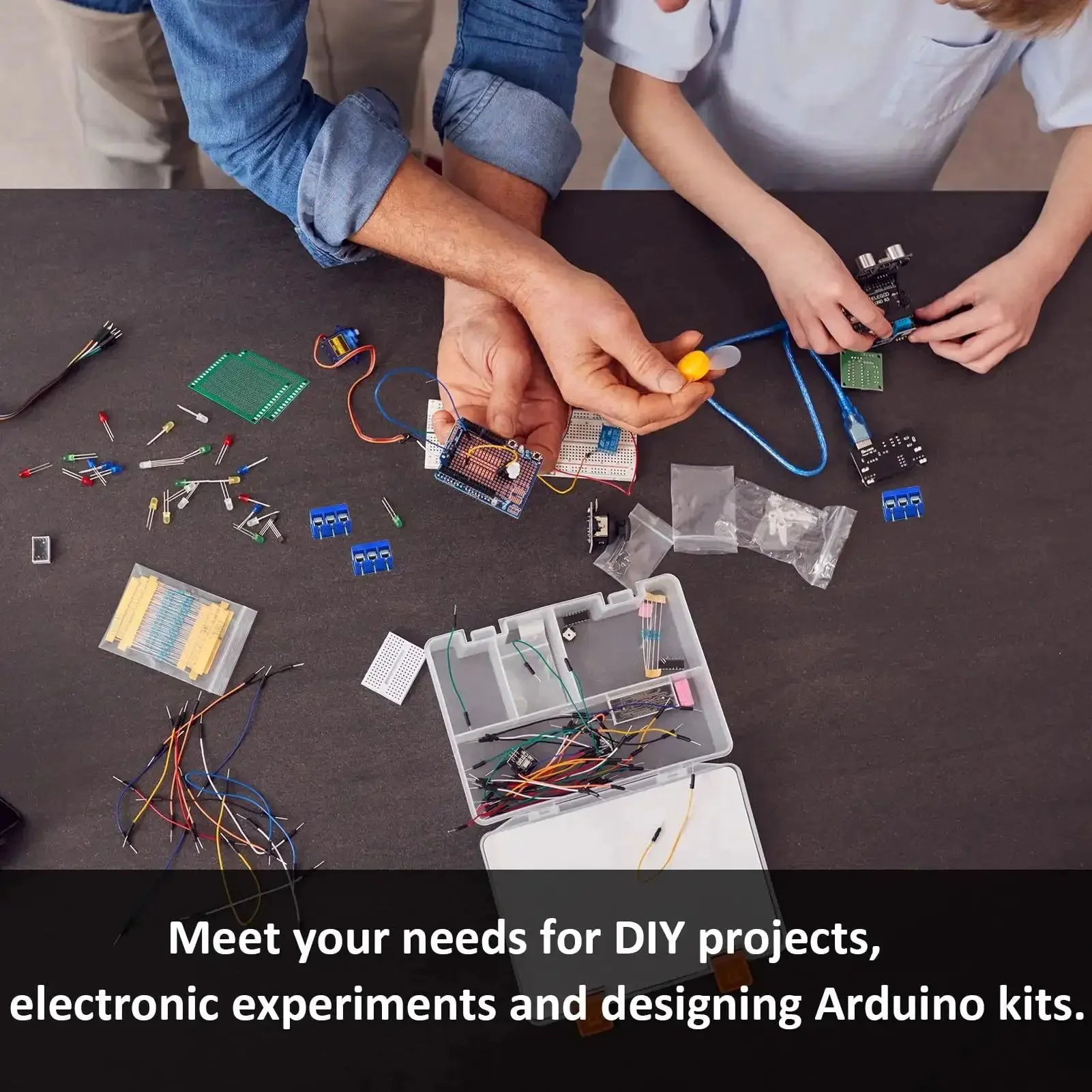 Dope DIY PCB Prototype Kit With 58 Pieces In Six Sizes Double Sided Solder Boards 2.54mm 40 Pin Header Connectors And 5mm KF301 Terminal Blocks For Easy Soldering And Arduino Projects - Image 3