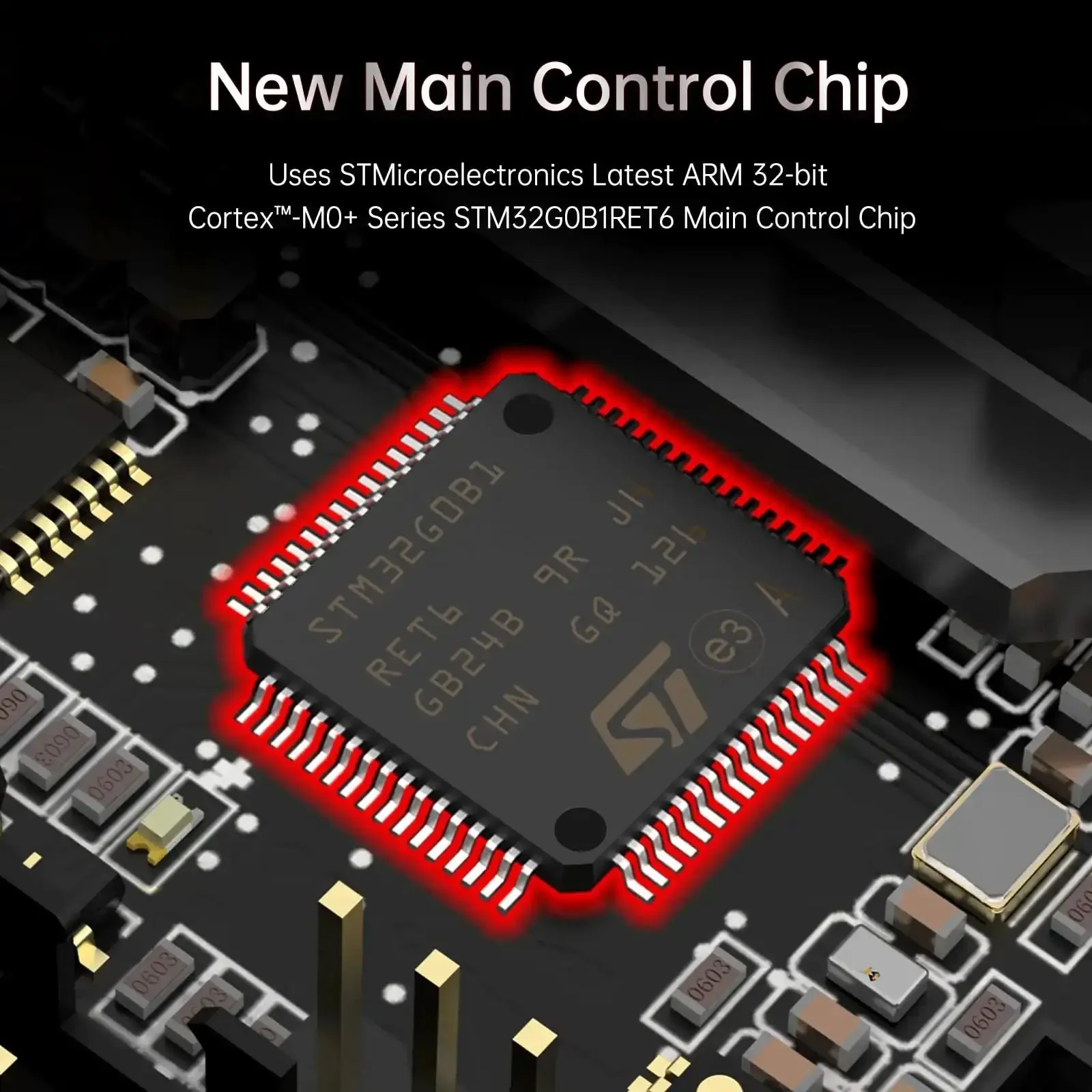 Dope SKR Mini E3 V3 Control Board With TMC2209 UART Stepper Driver 32Bit Silent Upgrade For Ender 3 Series 3D Printers Ender 3 Pro Ender 3 V2 With Improved Heat Sink And Three Fan Design For Cooler Printing - Image 7
