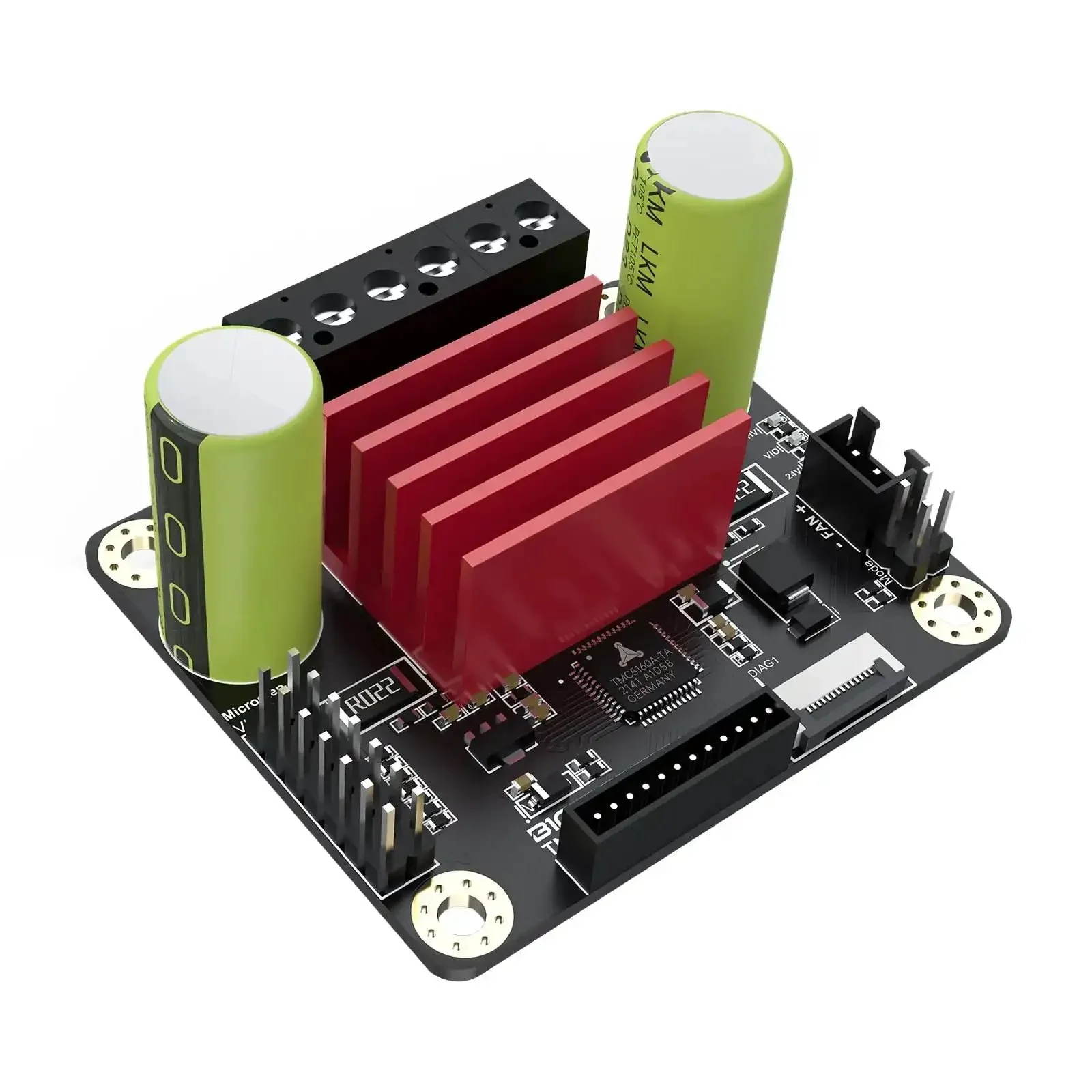 Dope TMC5160T Plus Stepper Motor Driver V1.0 With 8 MOSFETs 60V 10.6A IRMS Silent SPI For Marlin Klipper RRF Firmware In 3D Printers Manta M8P Octopus Pro Control Board Without Case